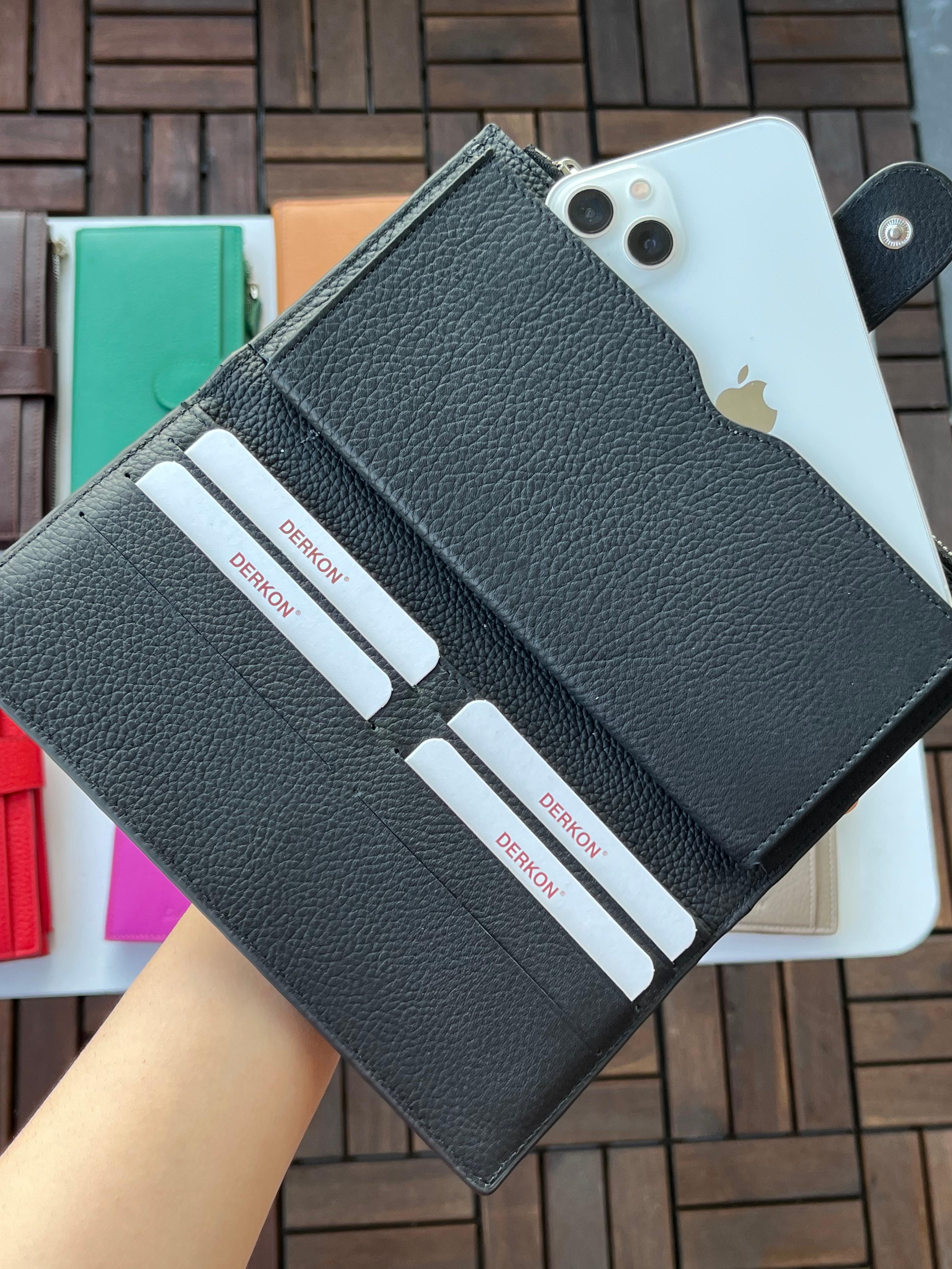 Telefon Bölmeli Noby Model Hakiki Deri Cüzdan