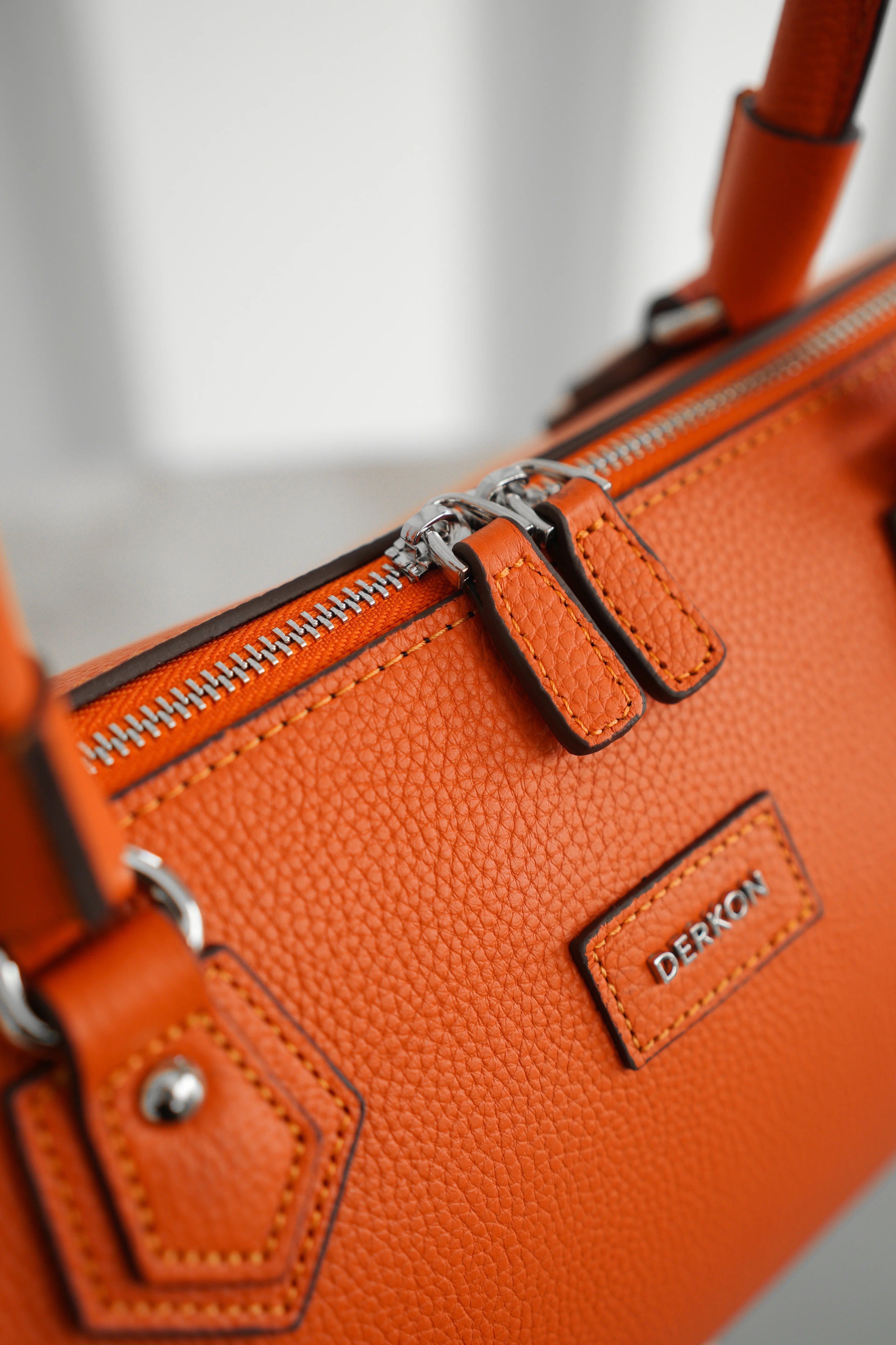 Hakiki Deri Rosely Model Kadın Çantası - TURUNCU