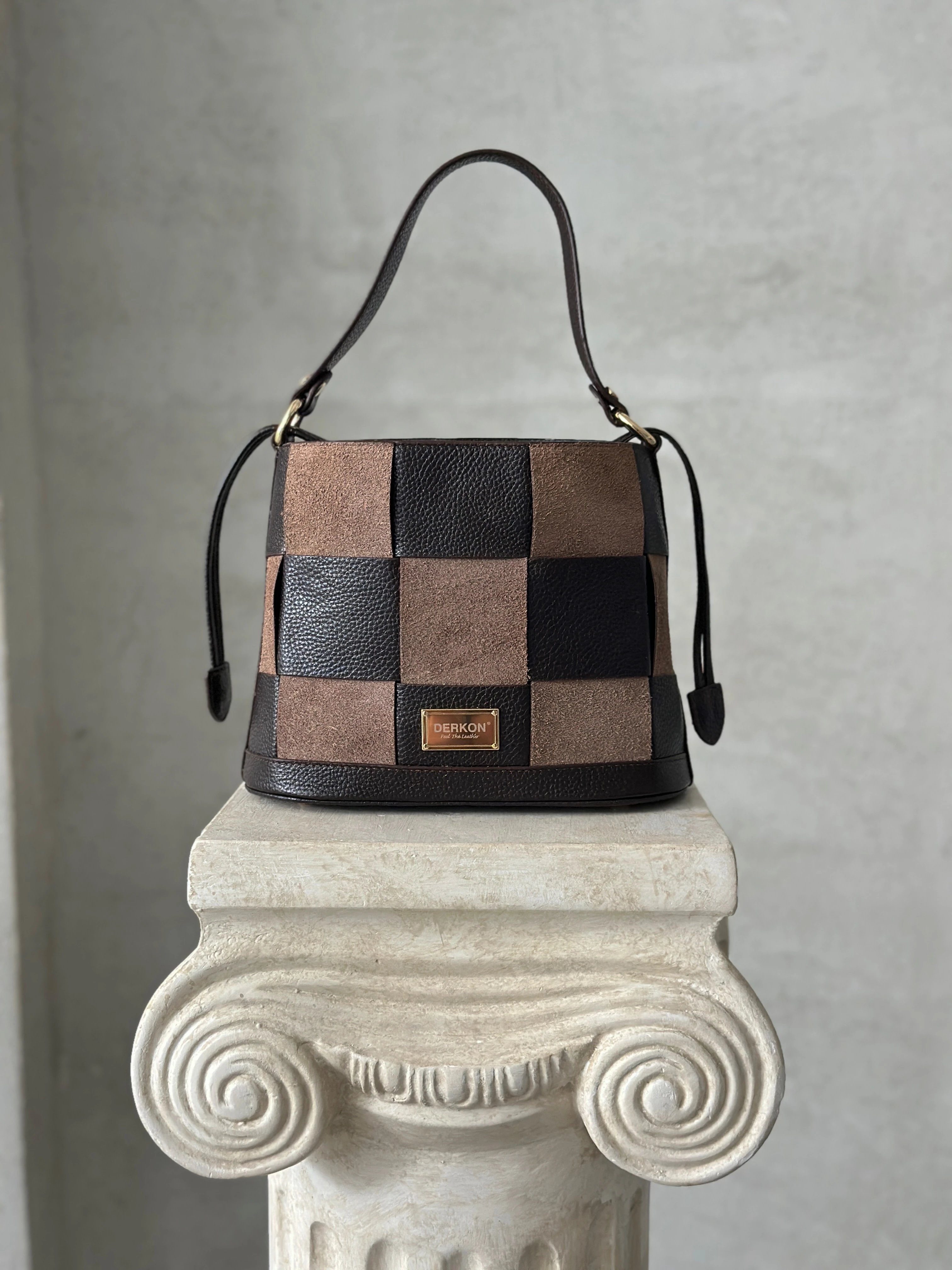 Hakiki Deri Tezza Model Çapraz Ve Kol Çantası 