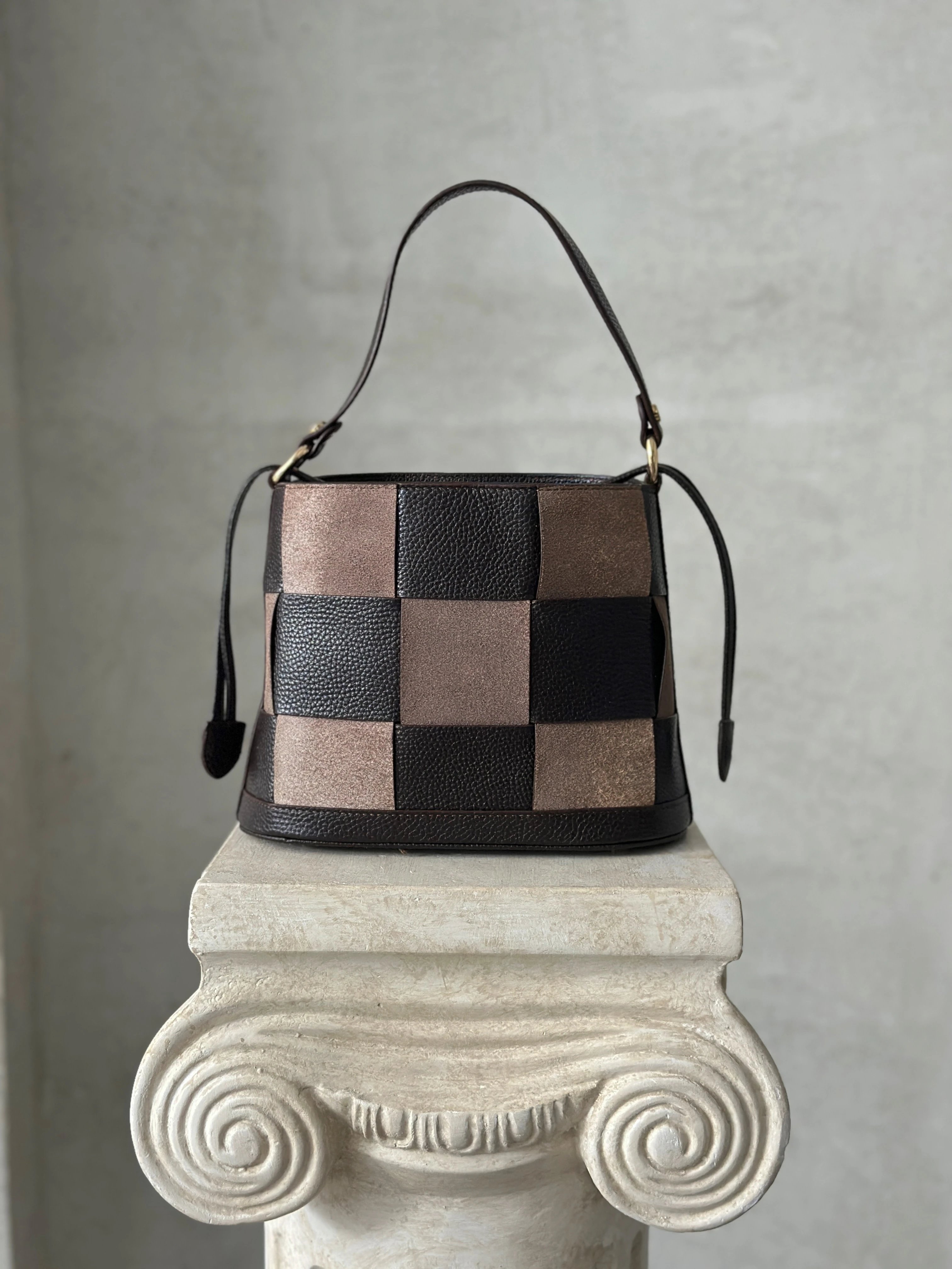 Hakiki Deri Tezza Model Çapraz Ve Kol Çantası 