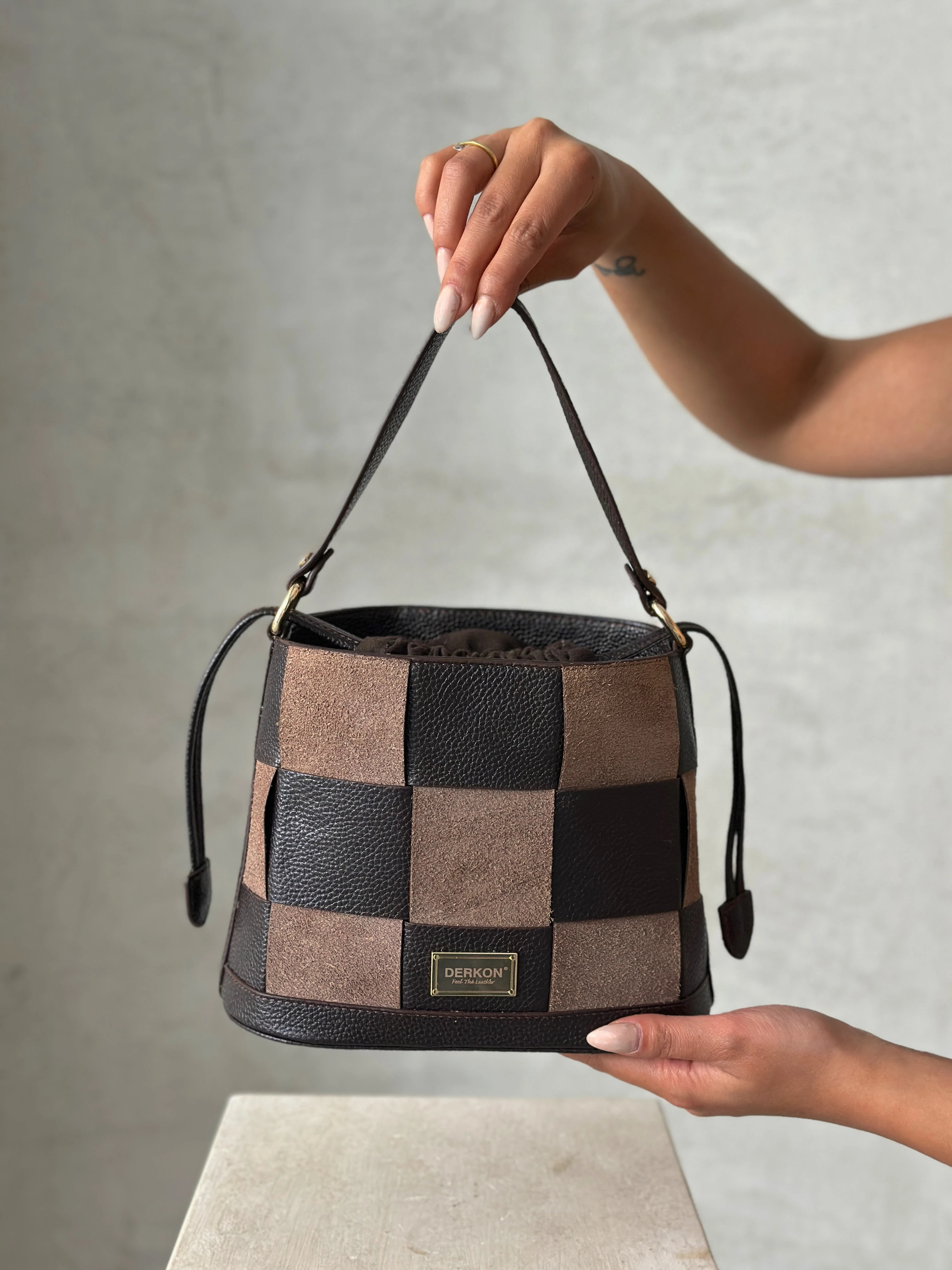 Hakiki Deri Tezza Model Çapraz Ve Kol Çantası 