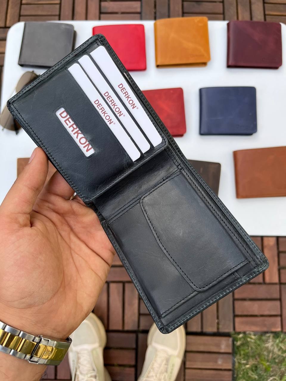Ola Vintage Hakiki Deri Erkek Cüzdanı