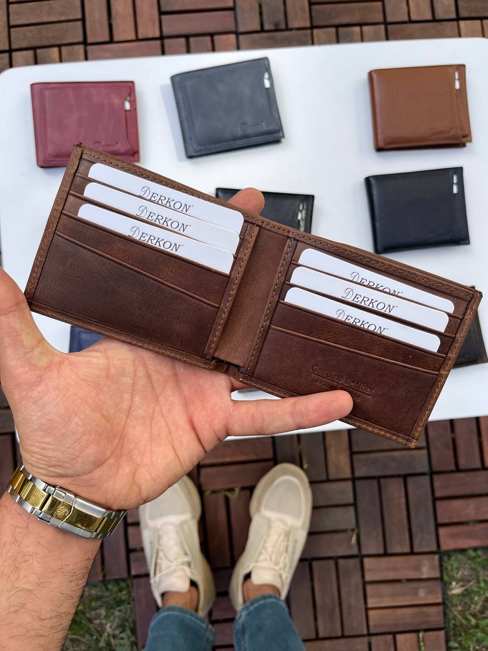 Noyi Vintage Deri İçten Çıkmalı Hakiki Deri Cüzdan