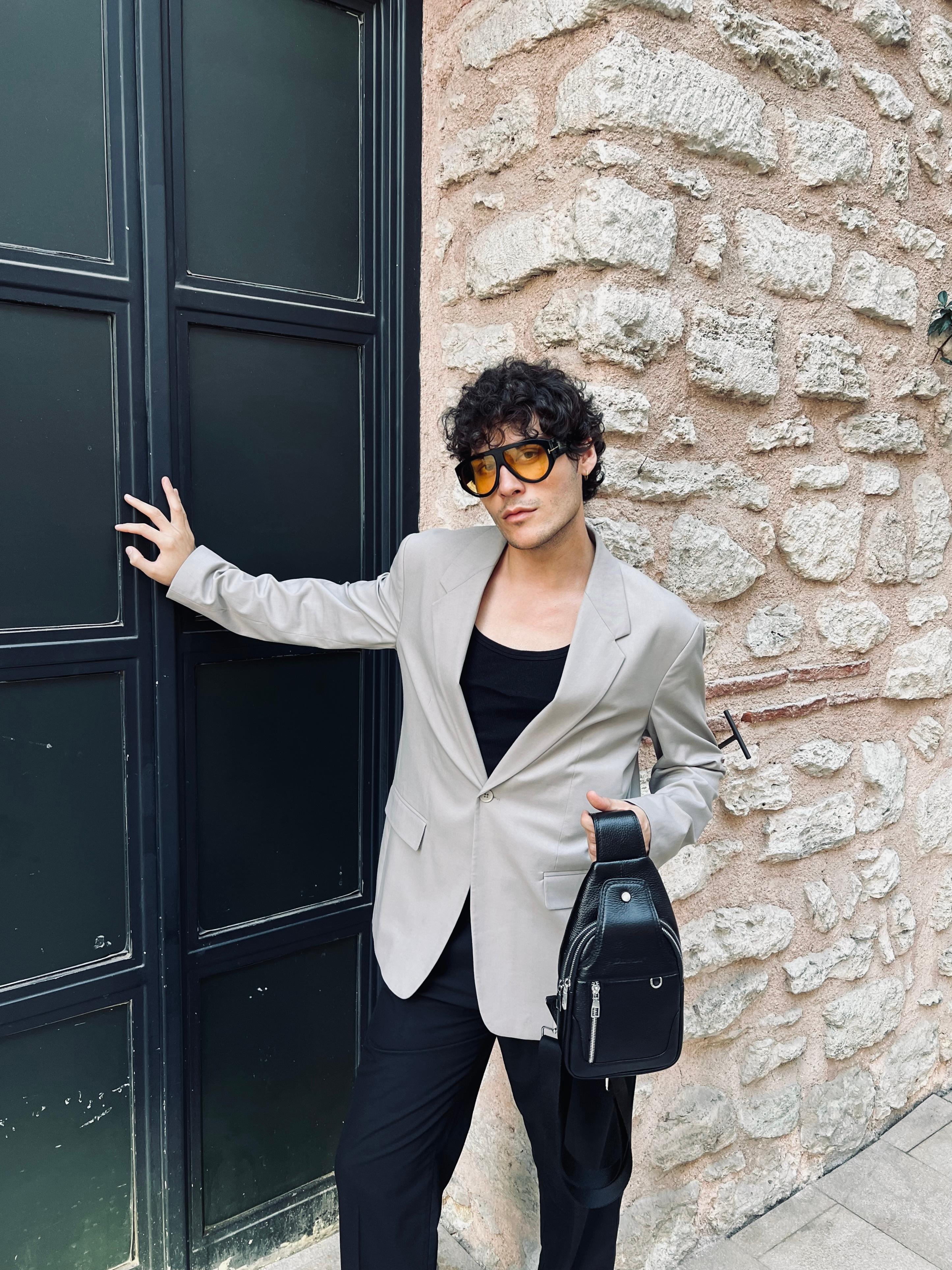 Hakiki Deri Posedo Model Bodybag Omuz ve Göğüs Çantası