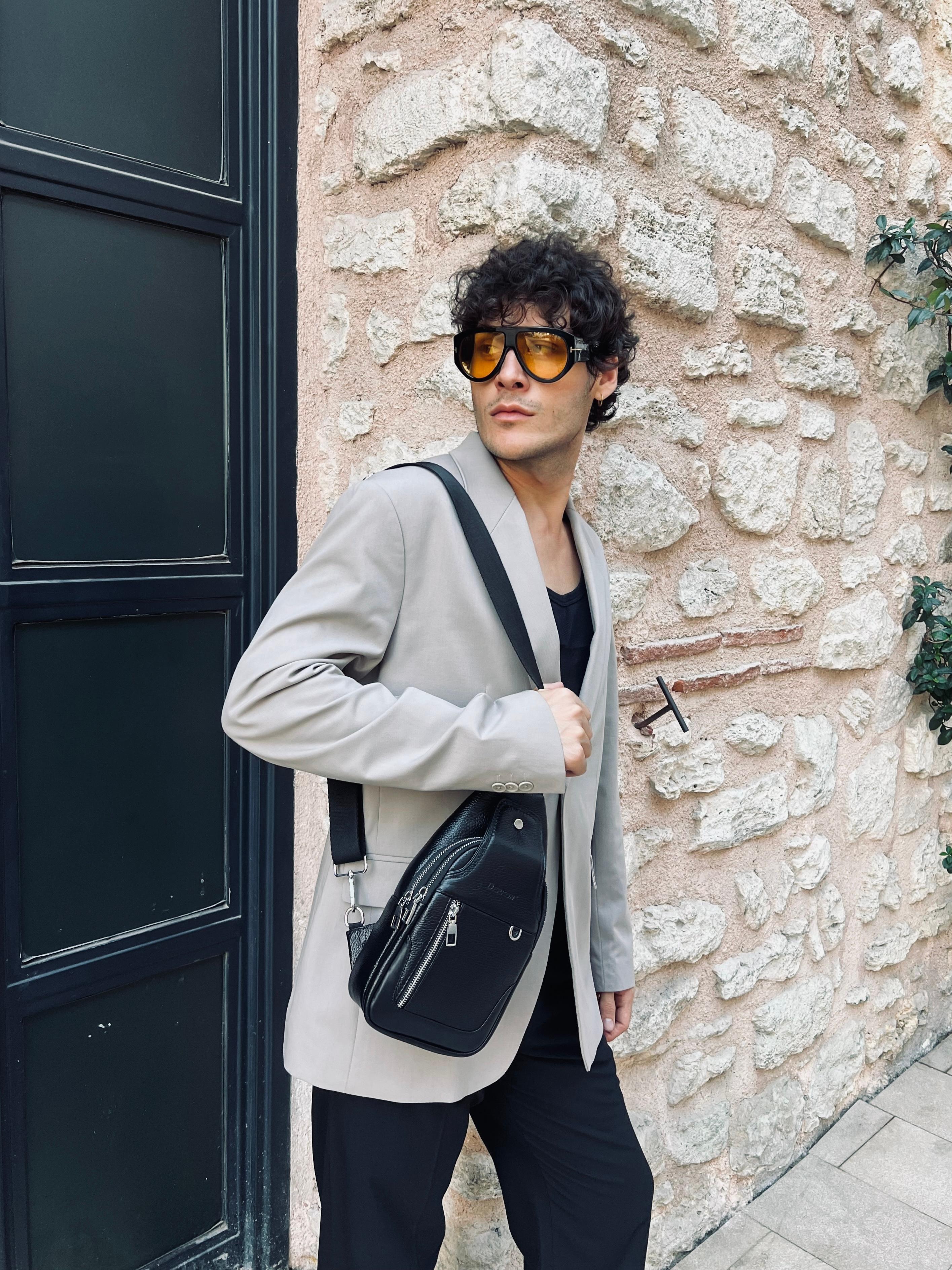 Hakiki Deri Posedo Model Bodybag Omuz ve Göğüs Çantası