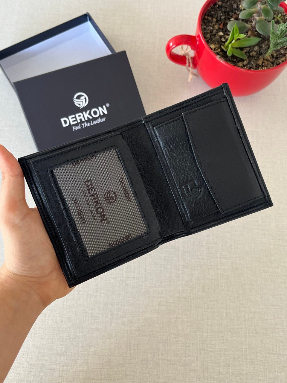 Rfid Korumalı Hakiki Deri İçten Çıkmalı Erkek Cüzdanı 