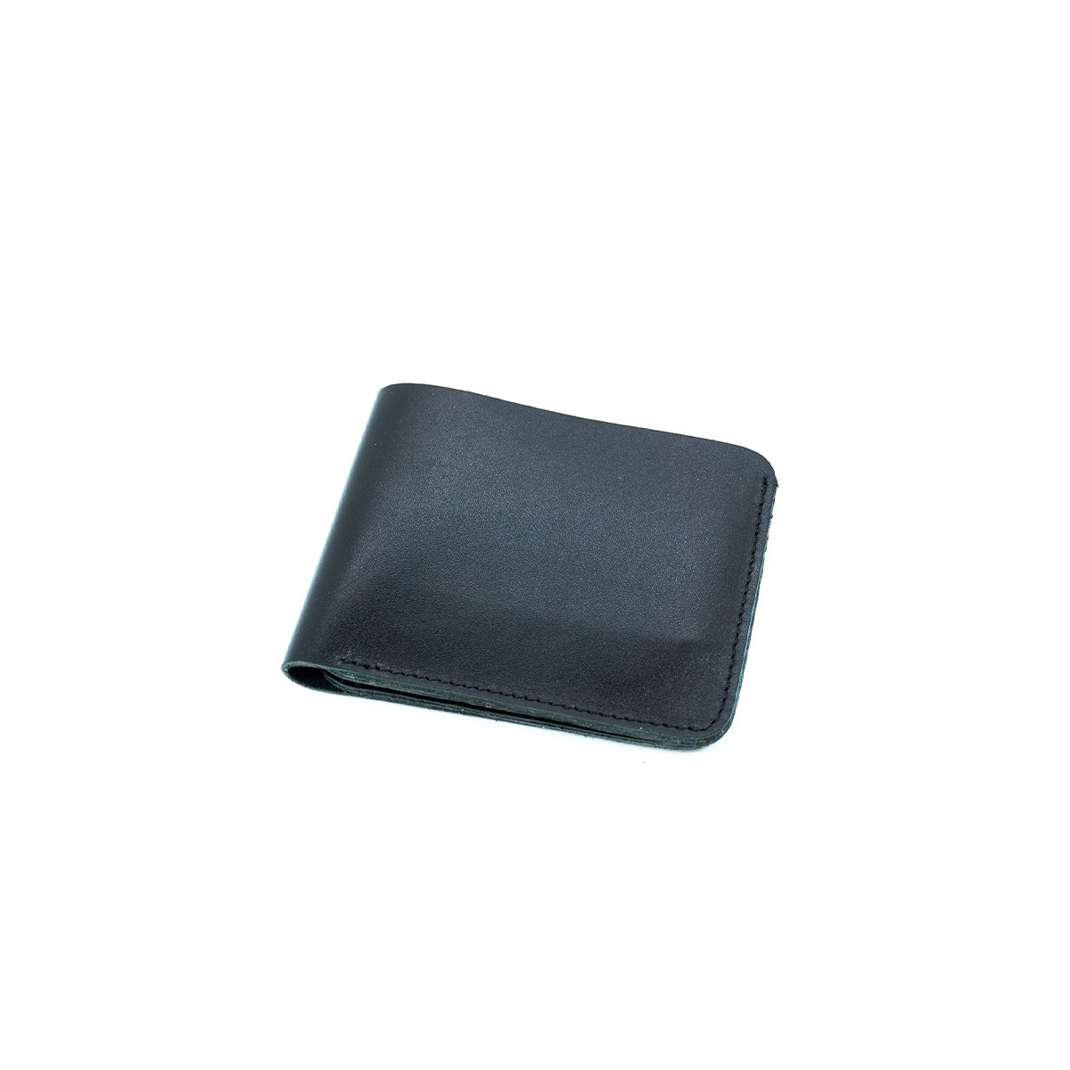 Customizable Genuine Leather Wallet Garnic - Black