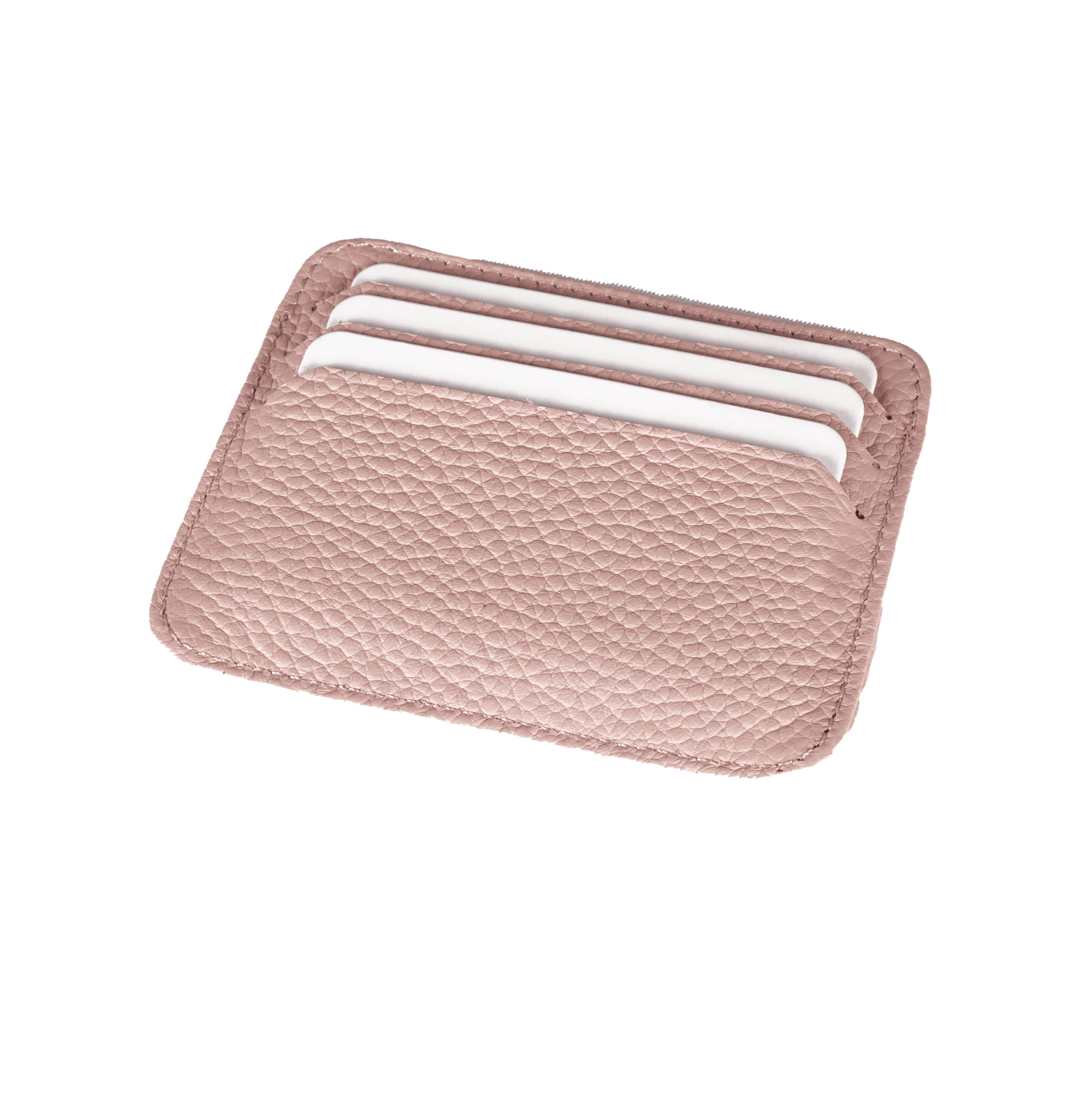 Genuine Leather 6-1 Card Holder  - Pink Fl