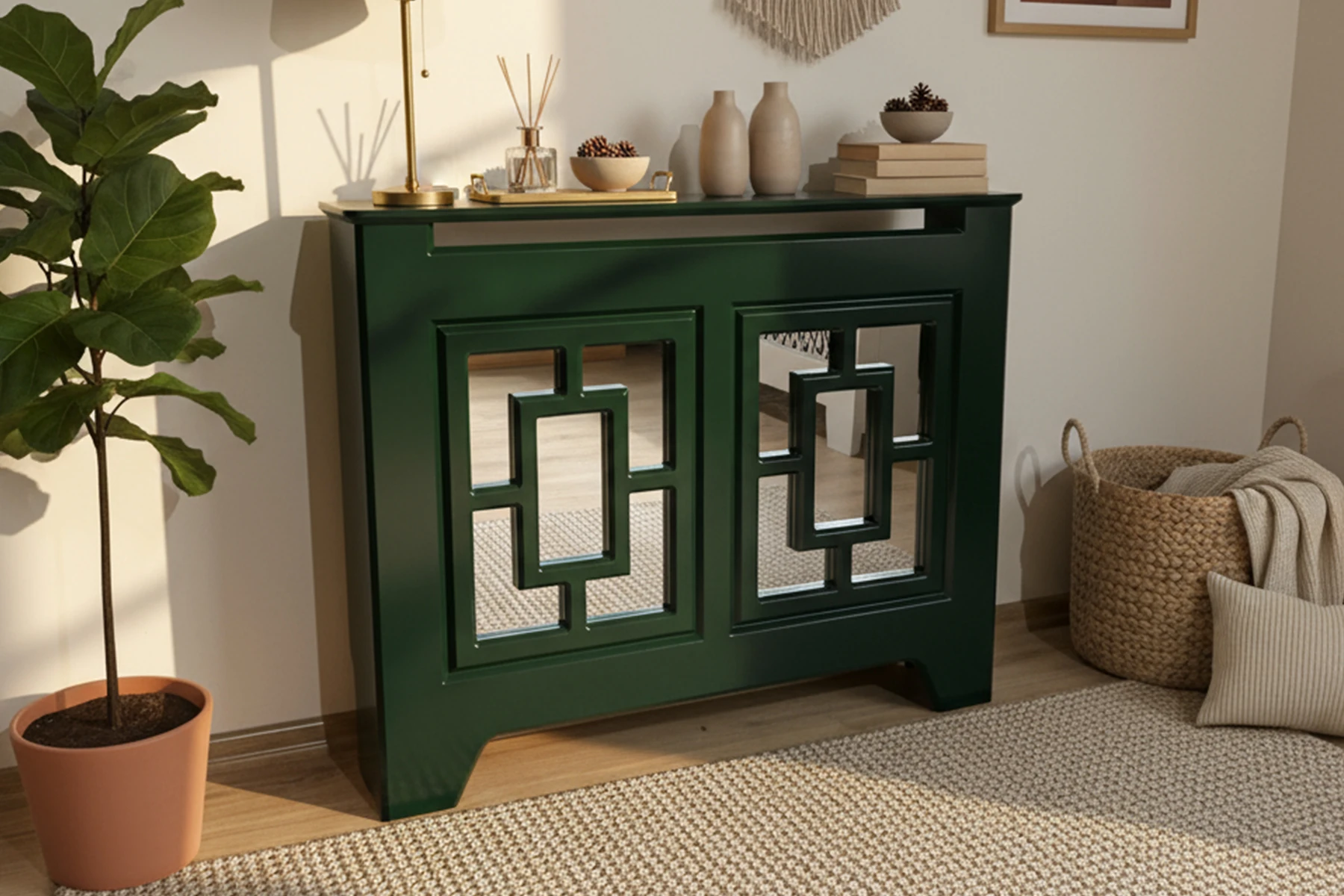 Pera, Koyu Yeşil, Aynalı Petek Kaplama – Petek Kapatıcı Dresuar