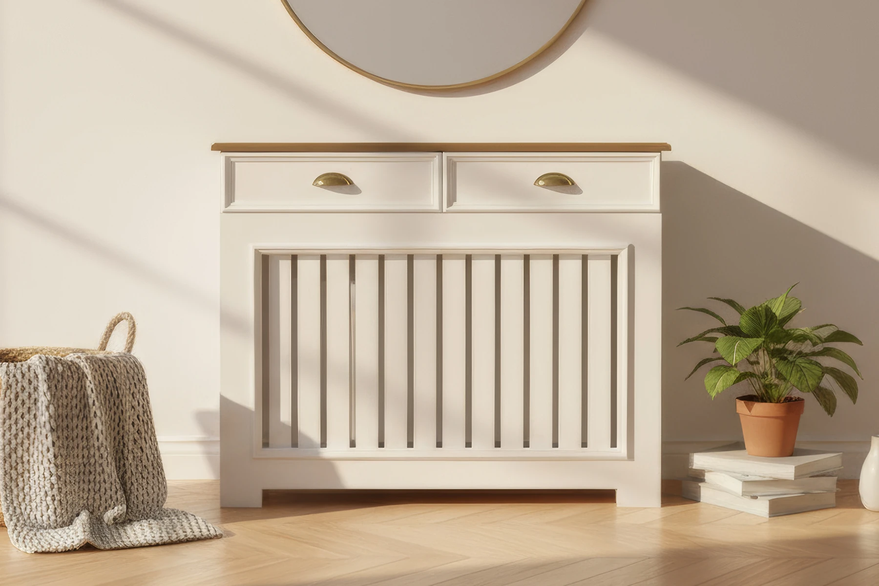 Verona Çekmeceli Petek Kaplama Dresuar – Ahşap Üst Tablalı Dekoratif Petek Önü Mobilya