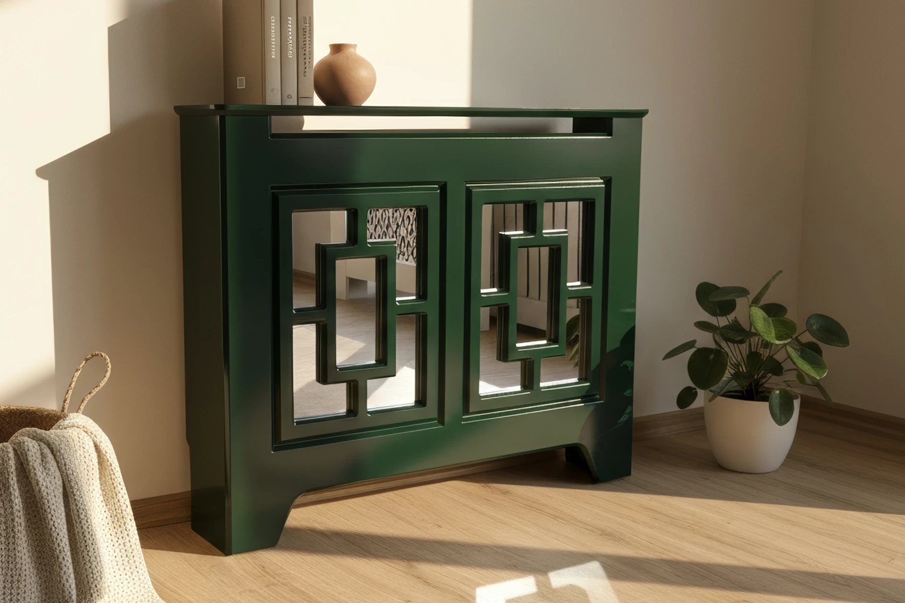 Pera, Koyu Yeşil, Aynalı Petek Kaplama – Petek Kapatıcı Dresuar