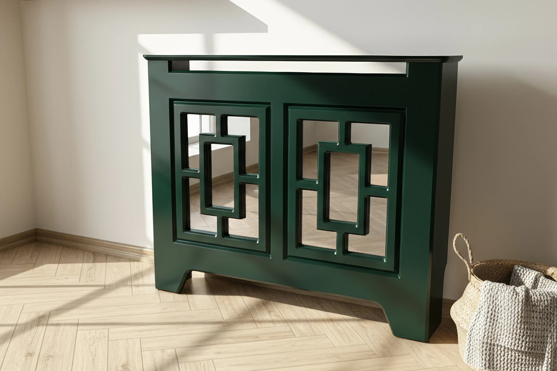 Pera, Koyu Yeşil, Aynalı Petek Kaplama – Petek Kapatıcı Dresuar