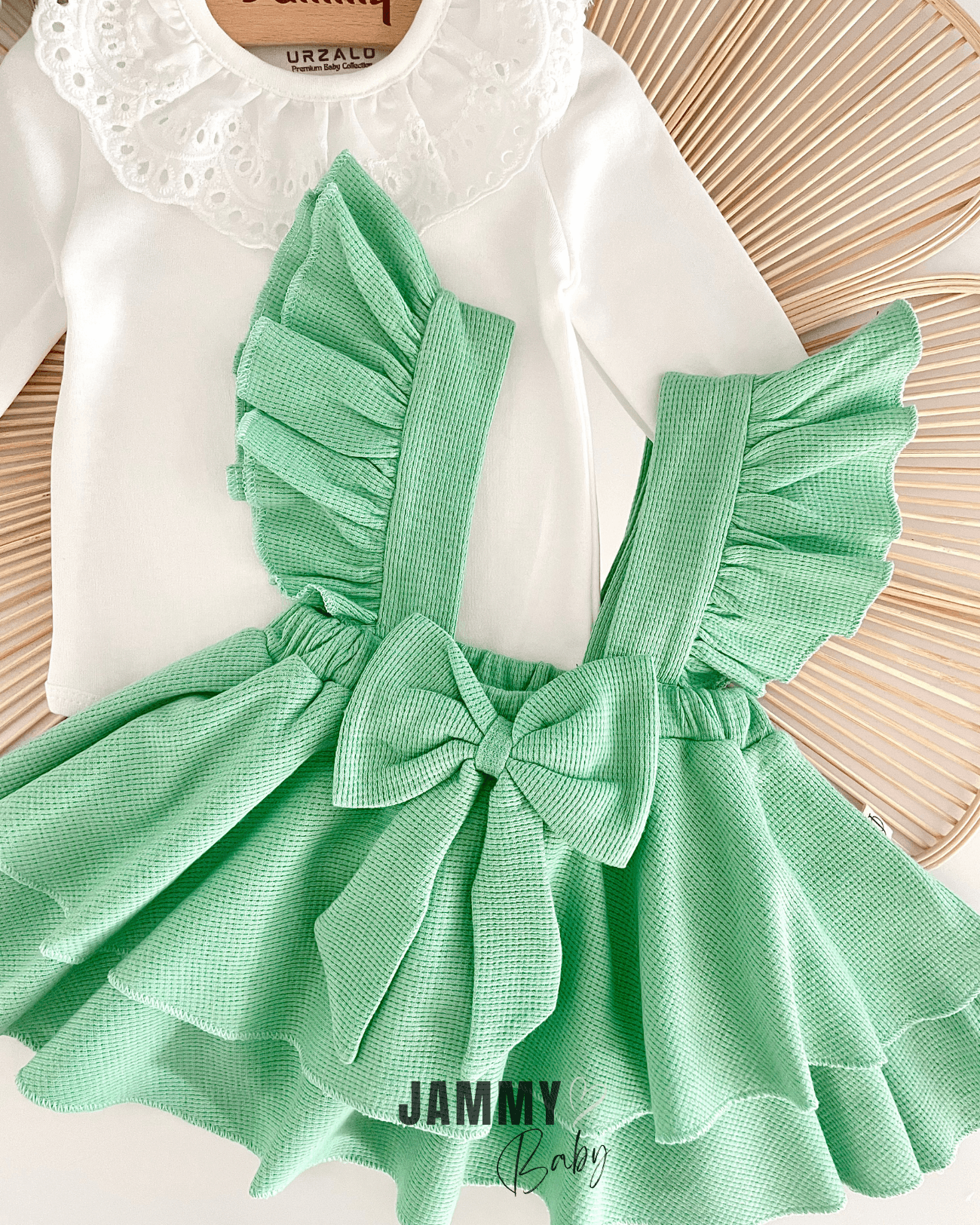 Luana Waffle Jile Elbise Set-ÇAĞLA YEŞİLİ