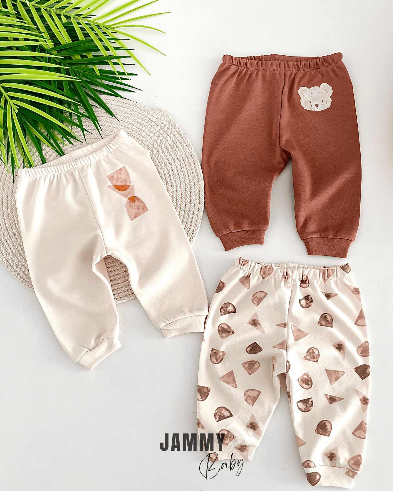Bear's 3'lü Pantolon Set-TÜRK KAHVESİ