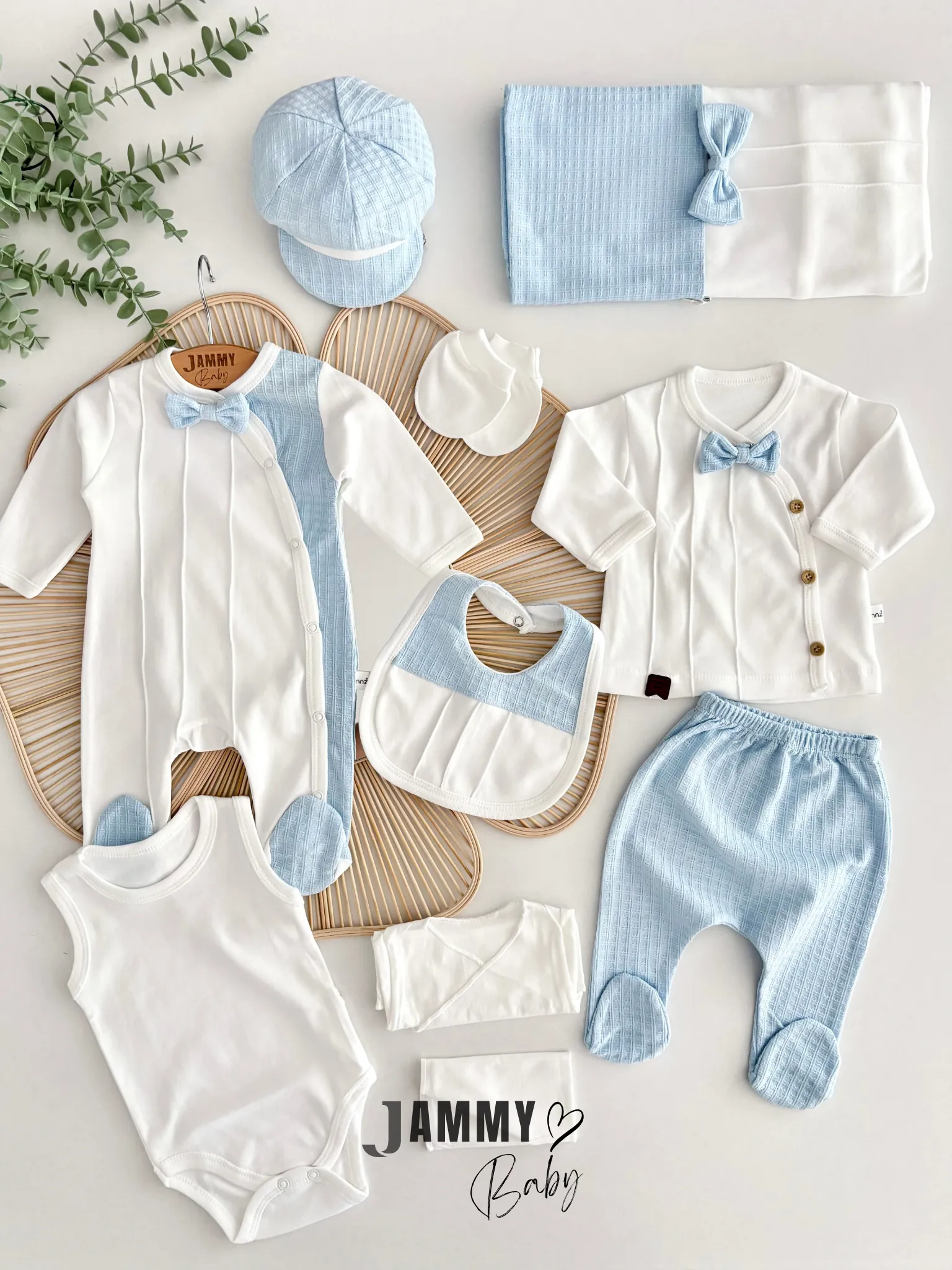 Carlo 10 Parça Yenidoğan Set-AÇIK MAVİ