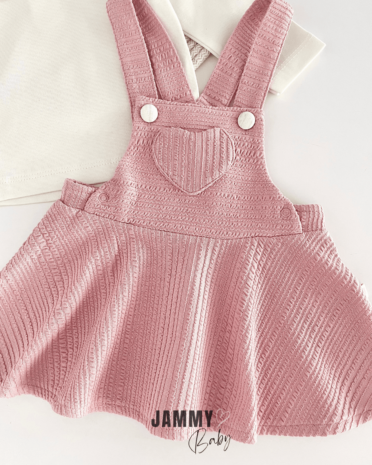Hearts Salopet / Body Set-GÜL KURUSU
