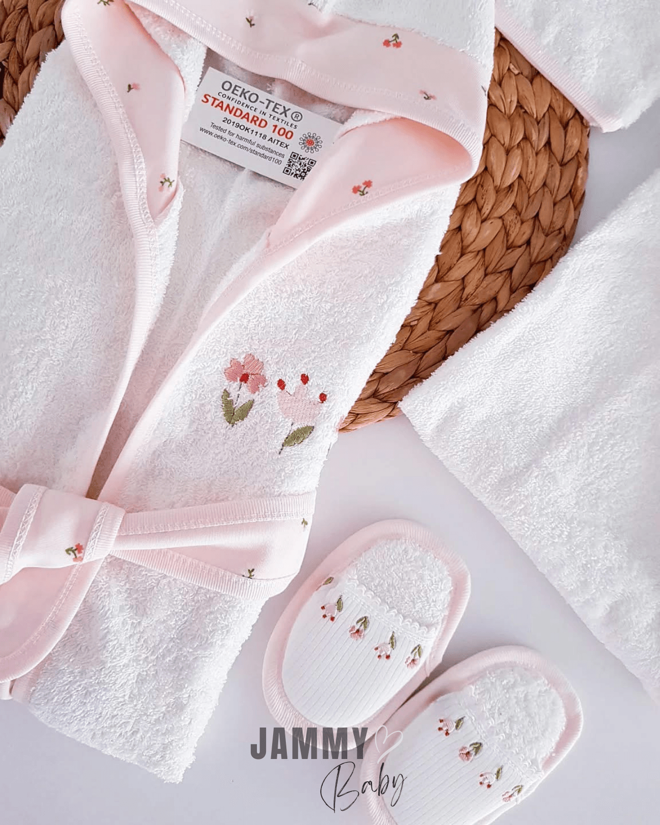 Tulip 4 Parça Bornoz Set-SOMON