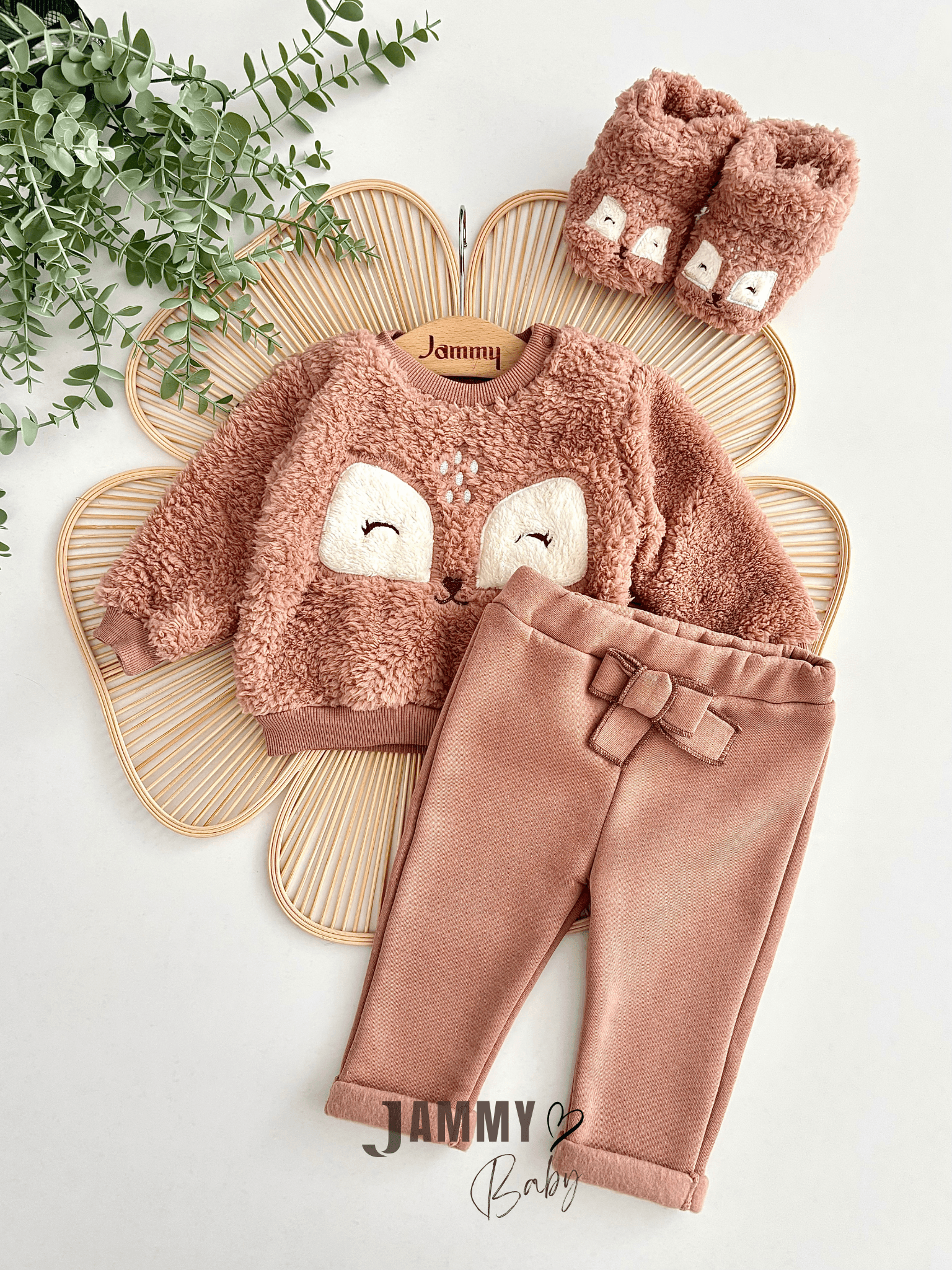 Gazelle Welsoft Panduflu Peluş Takım-KAHVERENGİ