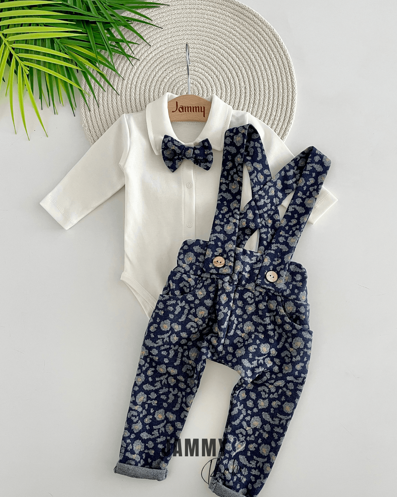 Jeff Desenli Salopet / Body Set-LACİVERT