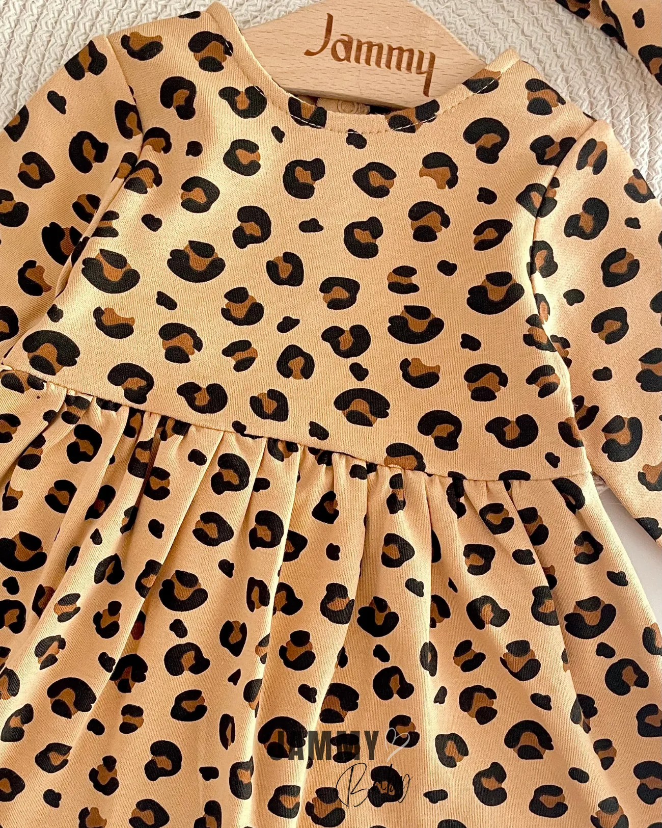 Valeria Leopar Desen Bandanalı Elbise Set-KAHVERENGİ