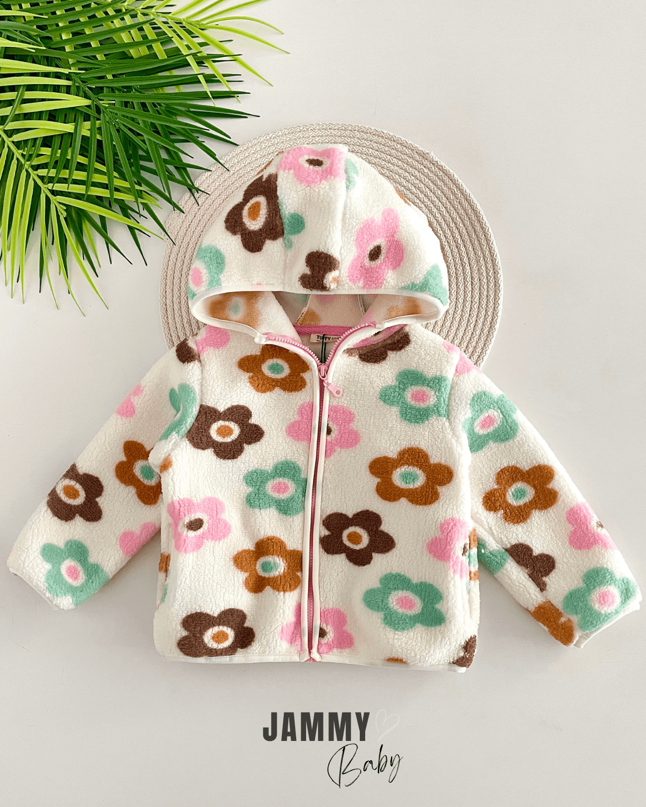 Big Daisy Fermuarlı Polar Mont-YEŞİL