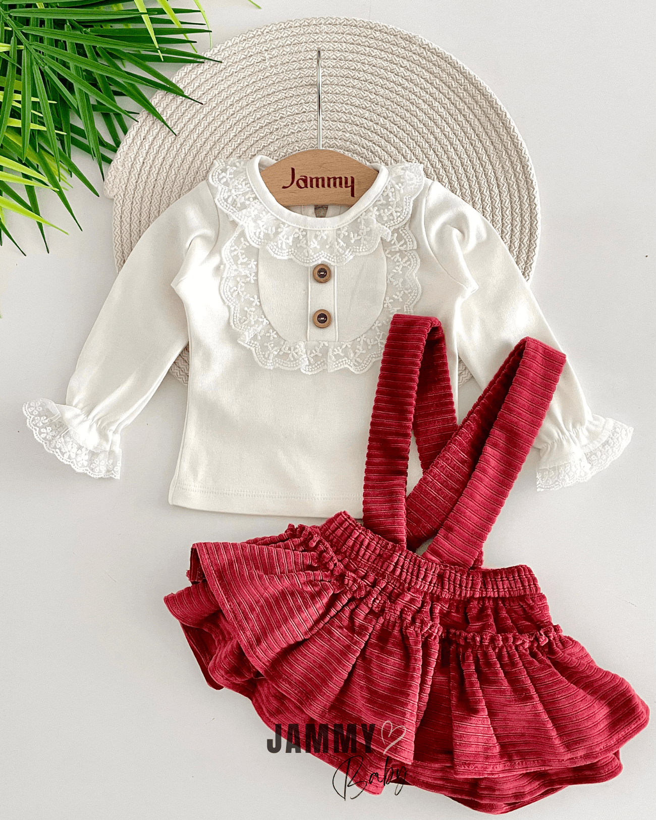 Linda Dantelli Body / Kadife Salopet - BORDO