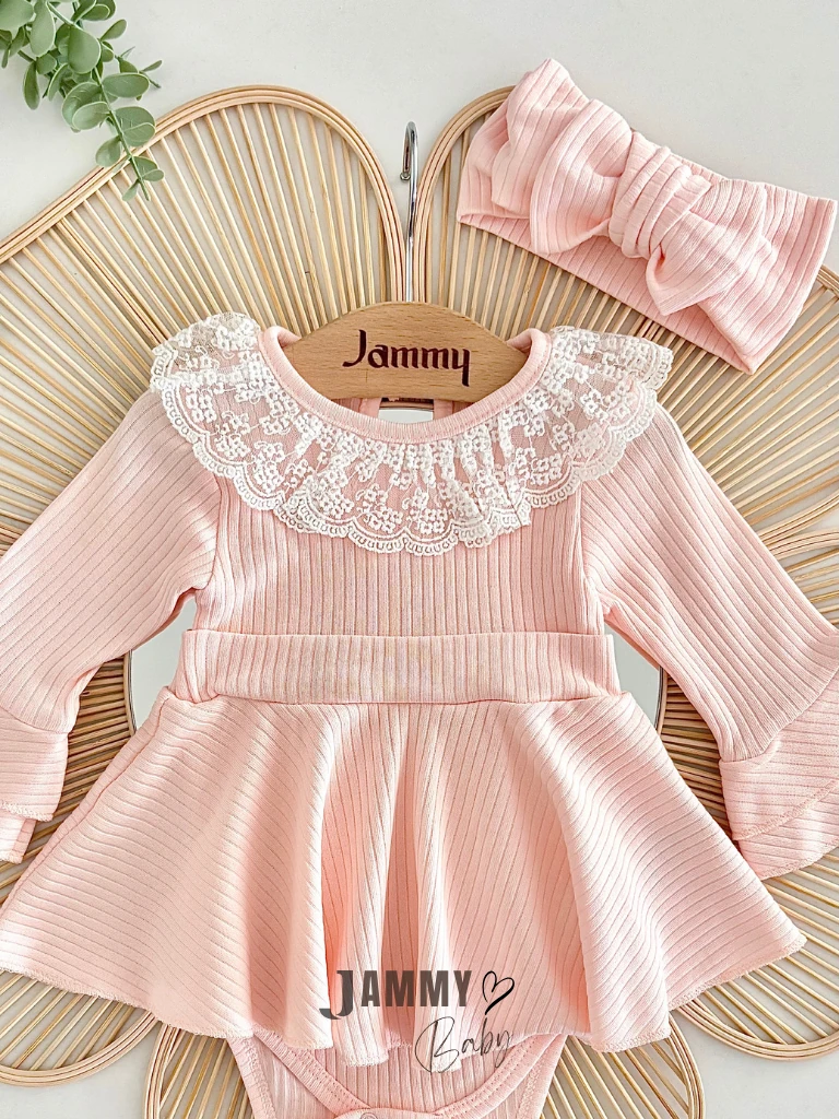 Violetta Kaşkorse Bodysuit Elbise Set-PUDRA