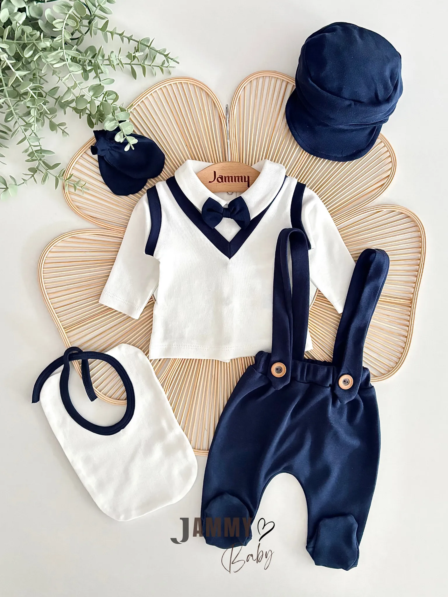 Drew Askılı 5 Parça Yenidoğan Set-LACİVERT