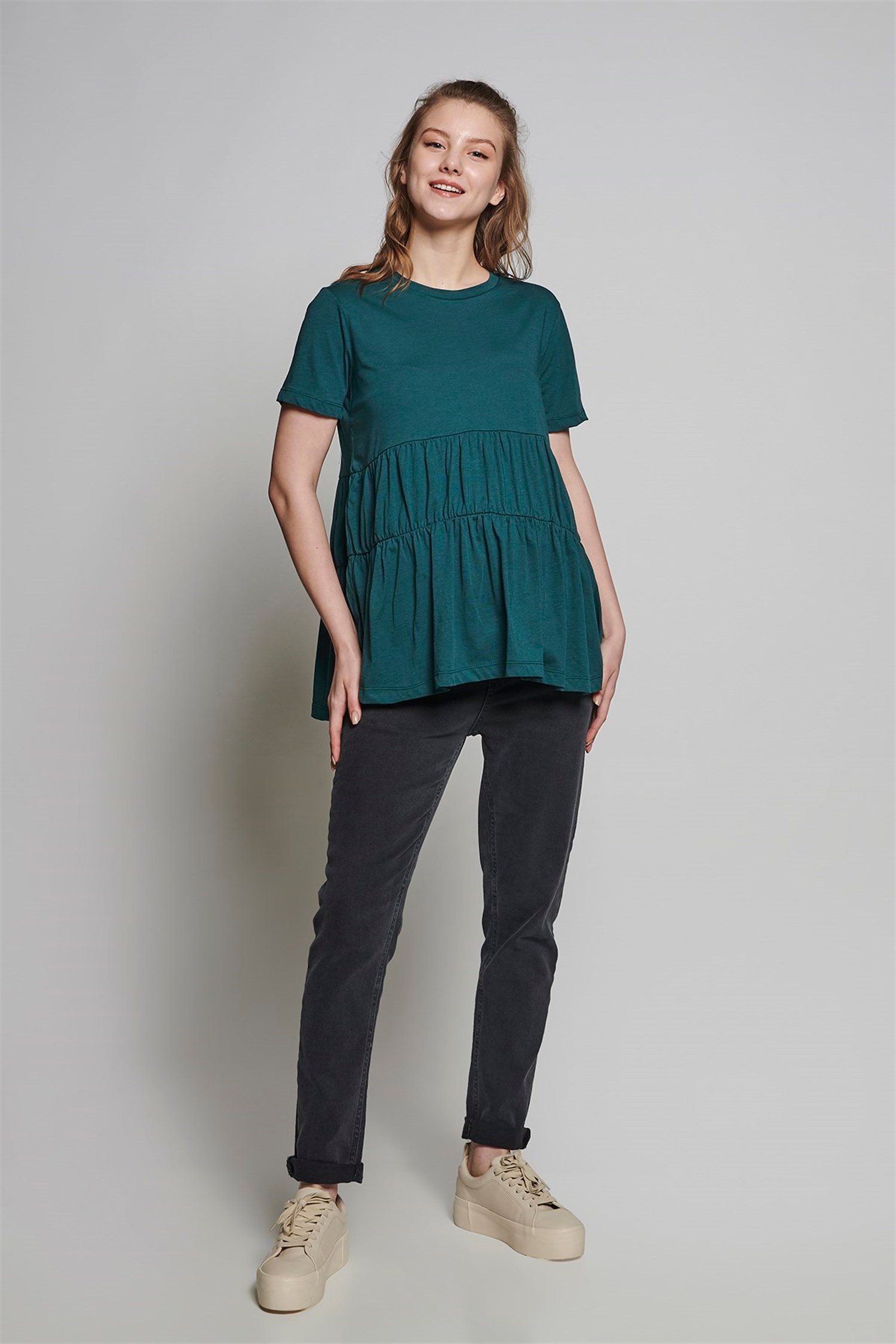 Luce Hamile Tshirt - YEŞİL