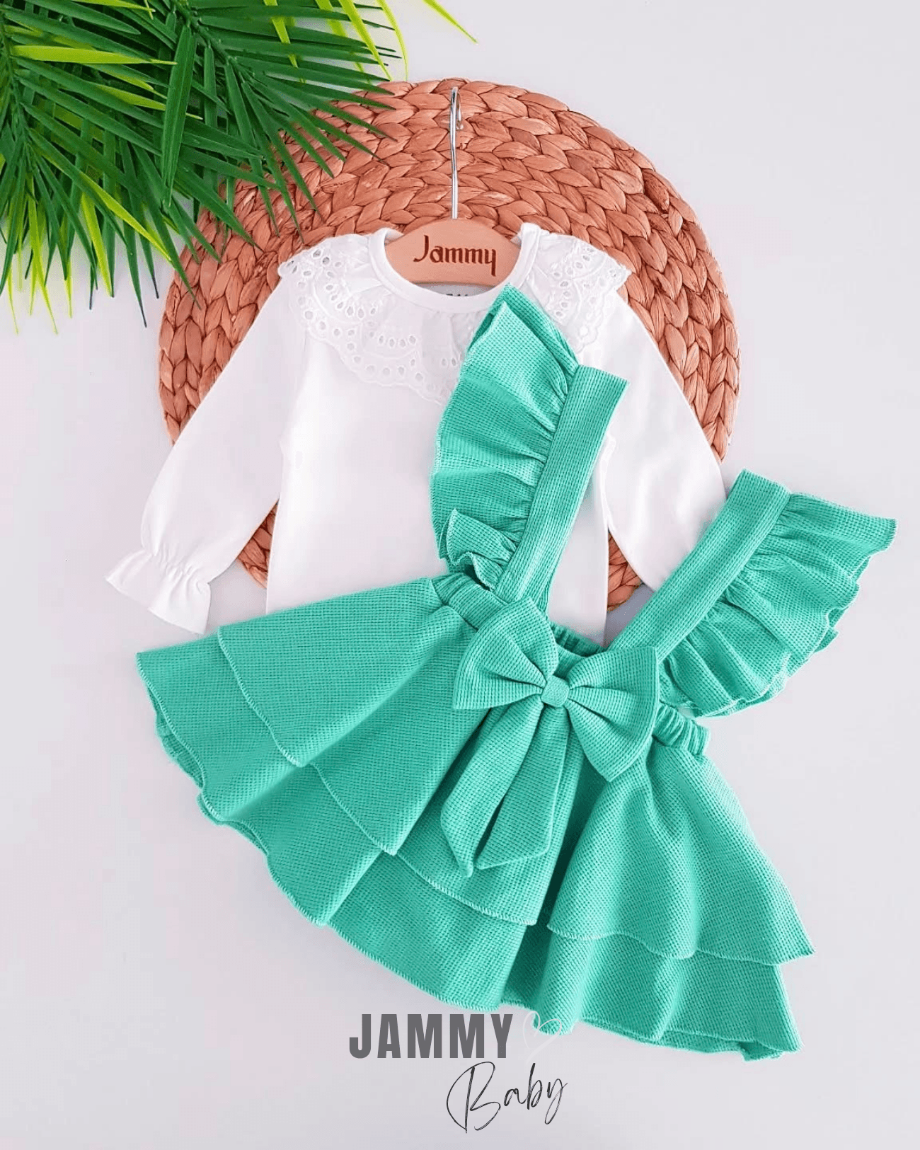 Luana Waffle Jile Elbise Set-ÇAĞLA YEŞİLİ