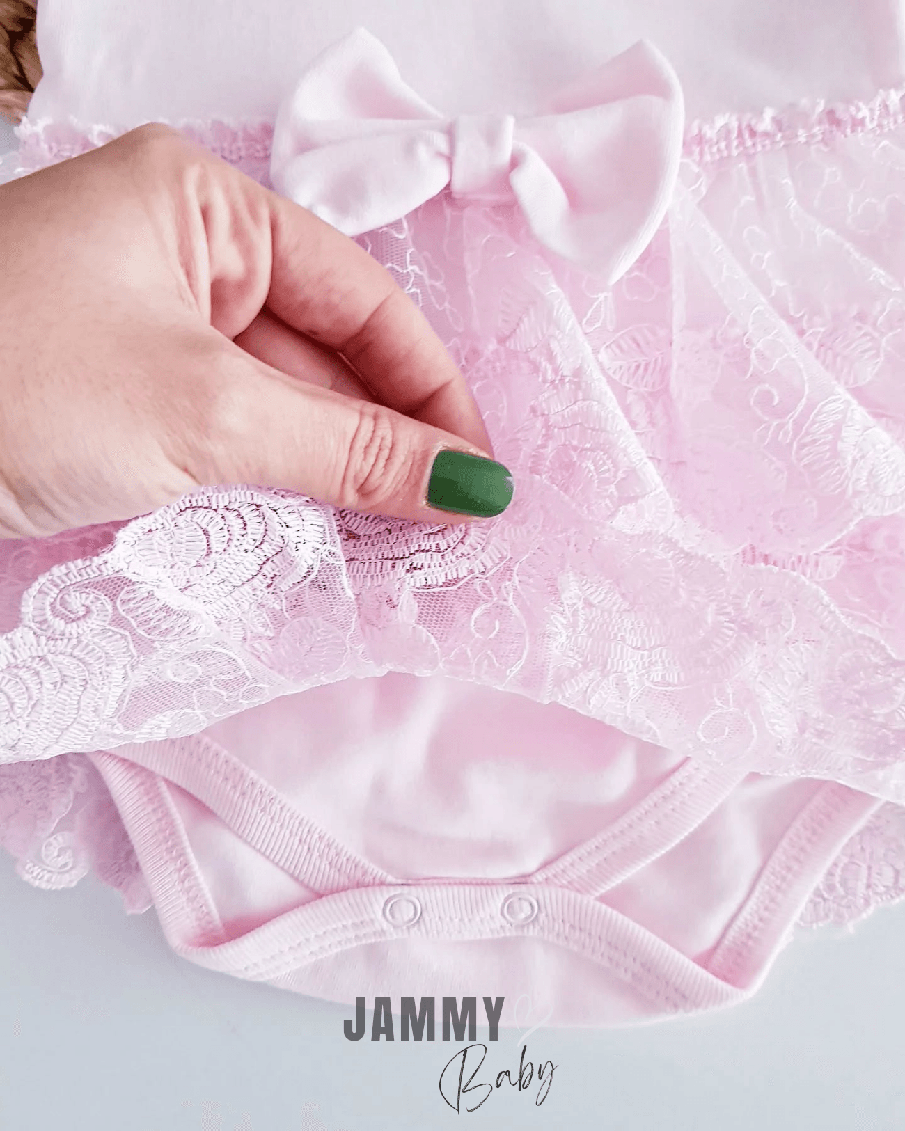 Sindy Kat Kat Dantelli Bodysuit Elbise Set-PEMBE
