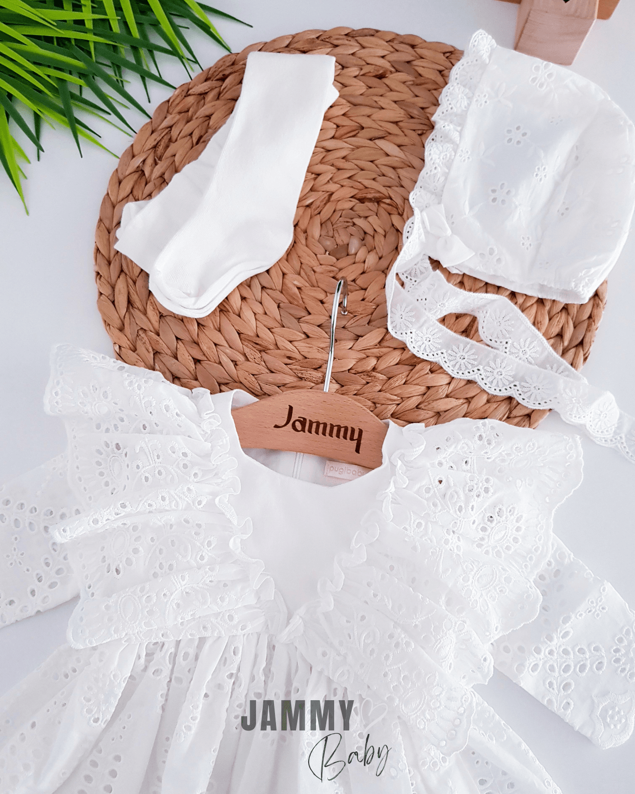 Begonya Dantelli Mevlüt Elbise Set-BEYAZ