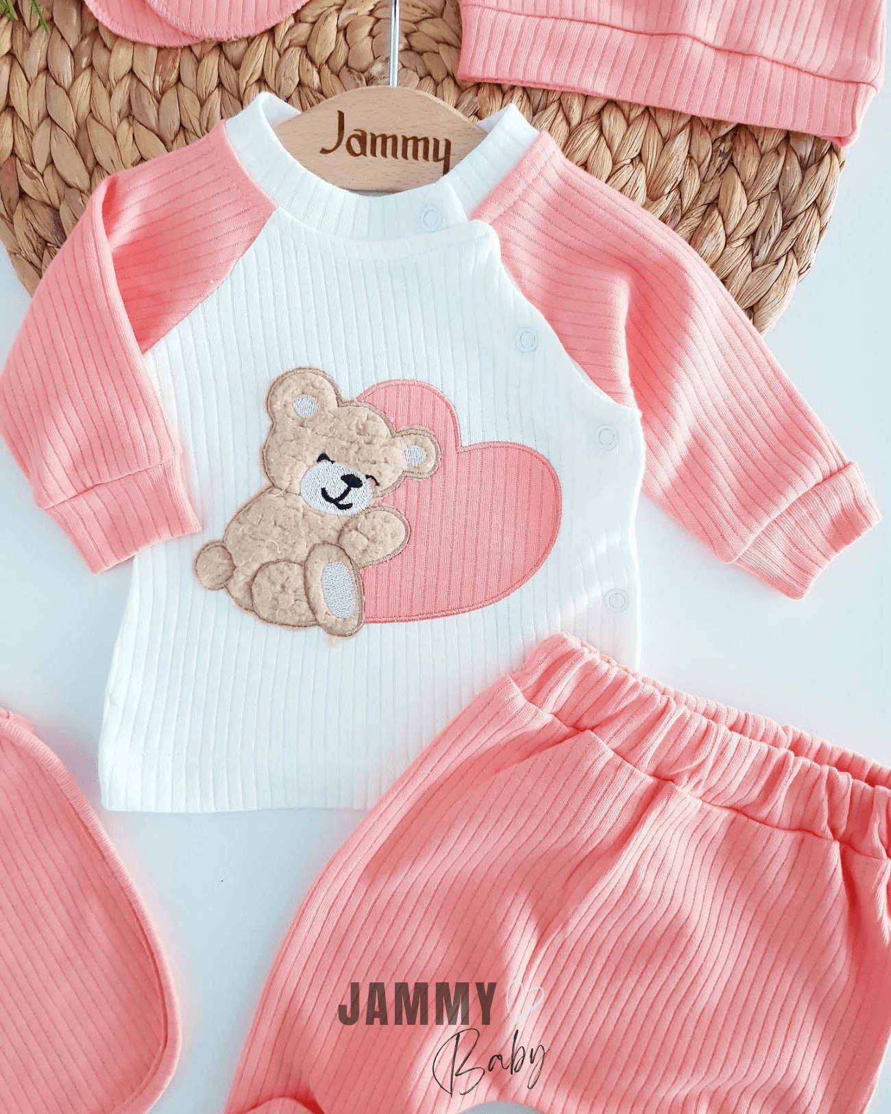 Bear Heart 5 Parça Yenidoğan Set-YAVRUAĞZI