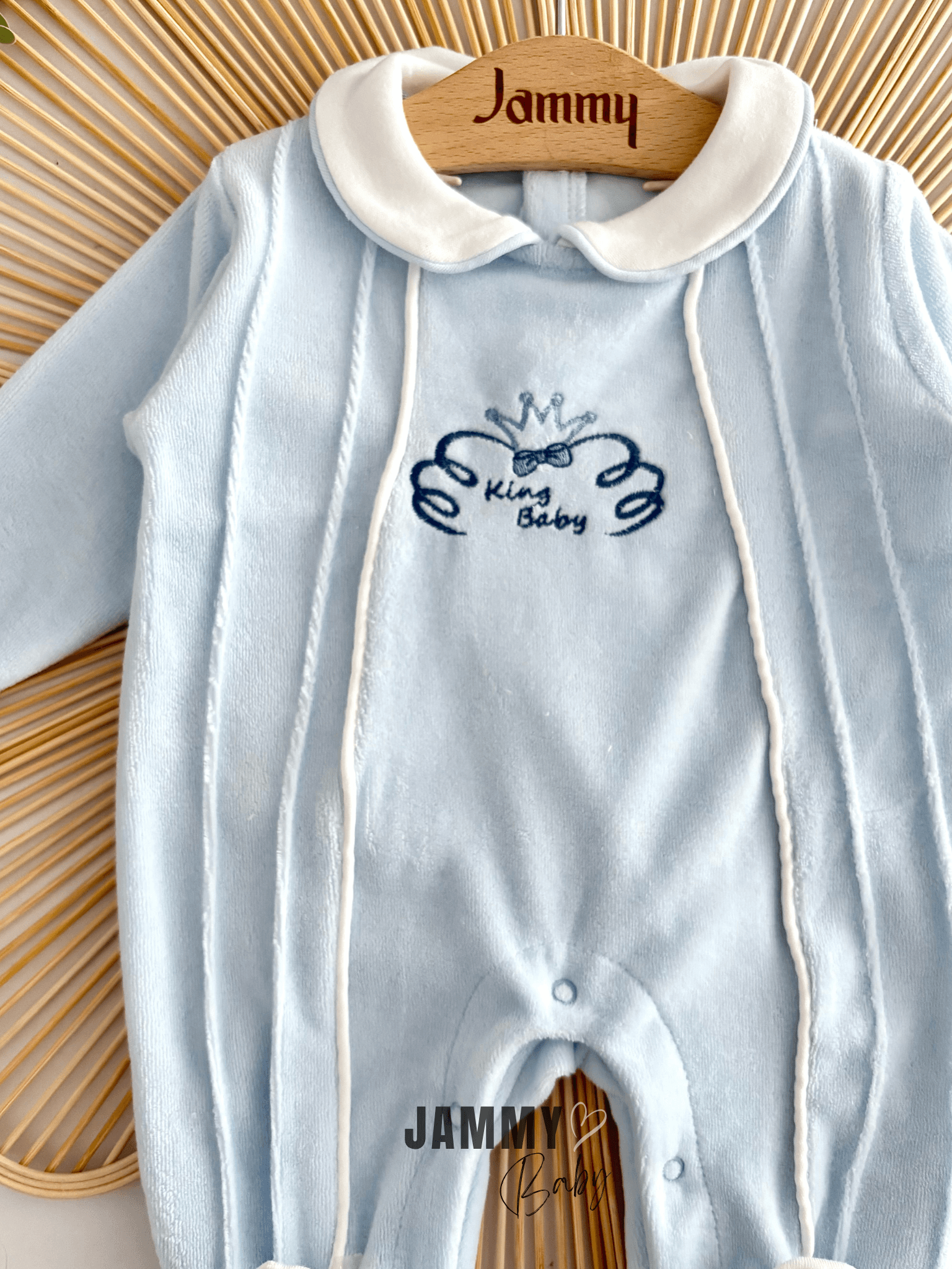 King Baby Kadife Tulum-MAVİ