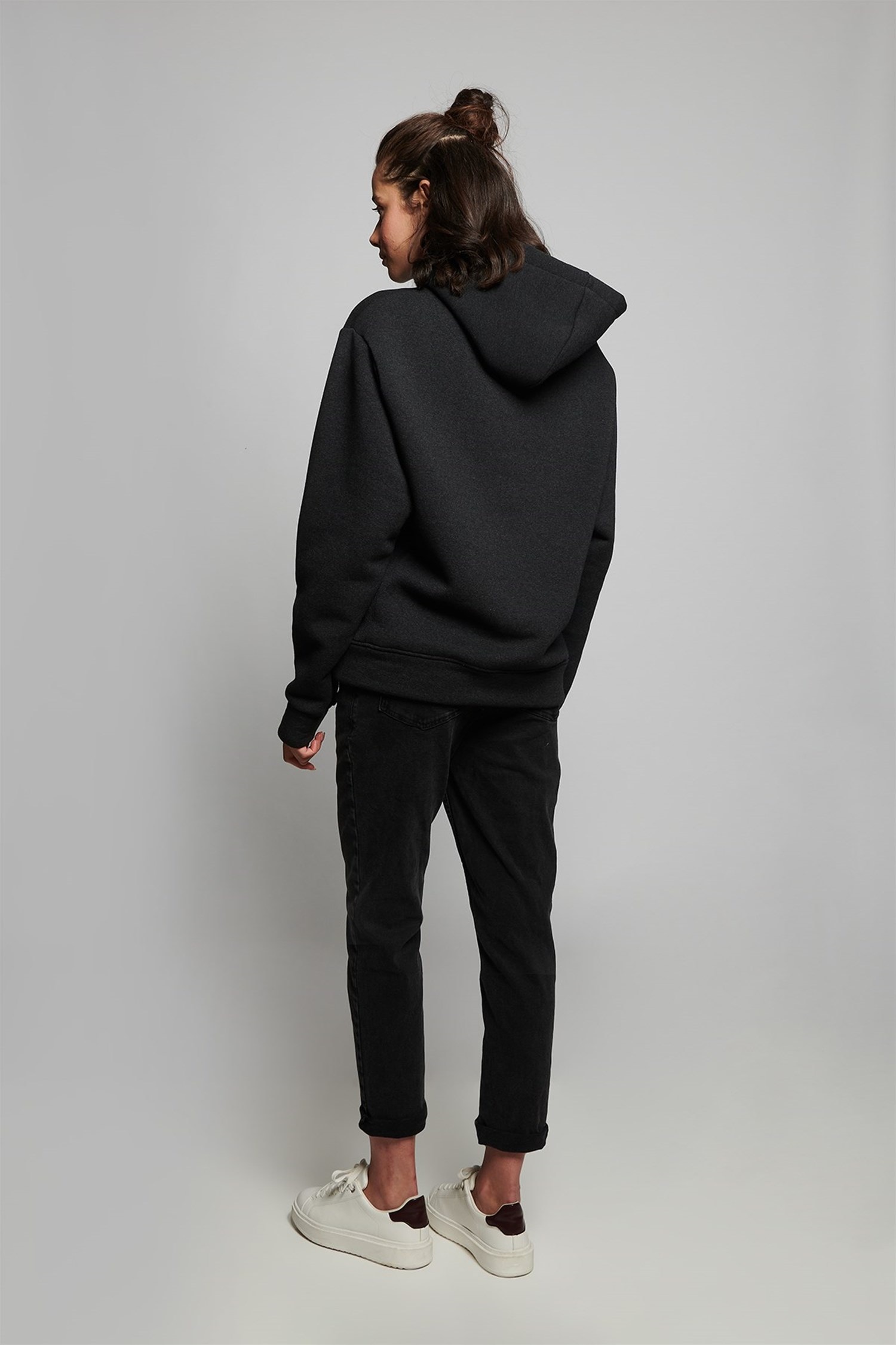 Nadia Hamile Kapüşonlu Sweat - ANTRASİT