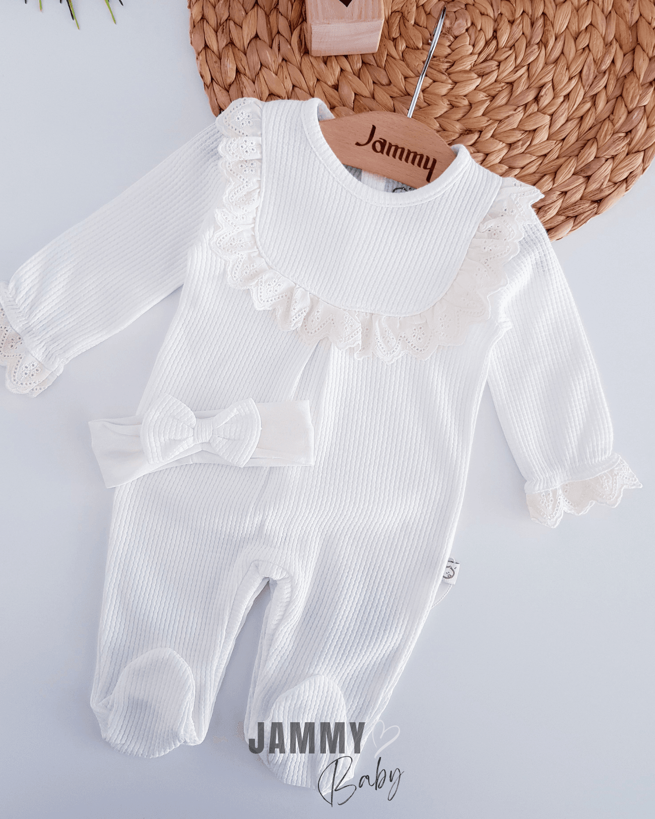 Luna Fisto Dantel Waffle Tulum Set-EKRU