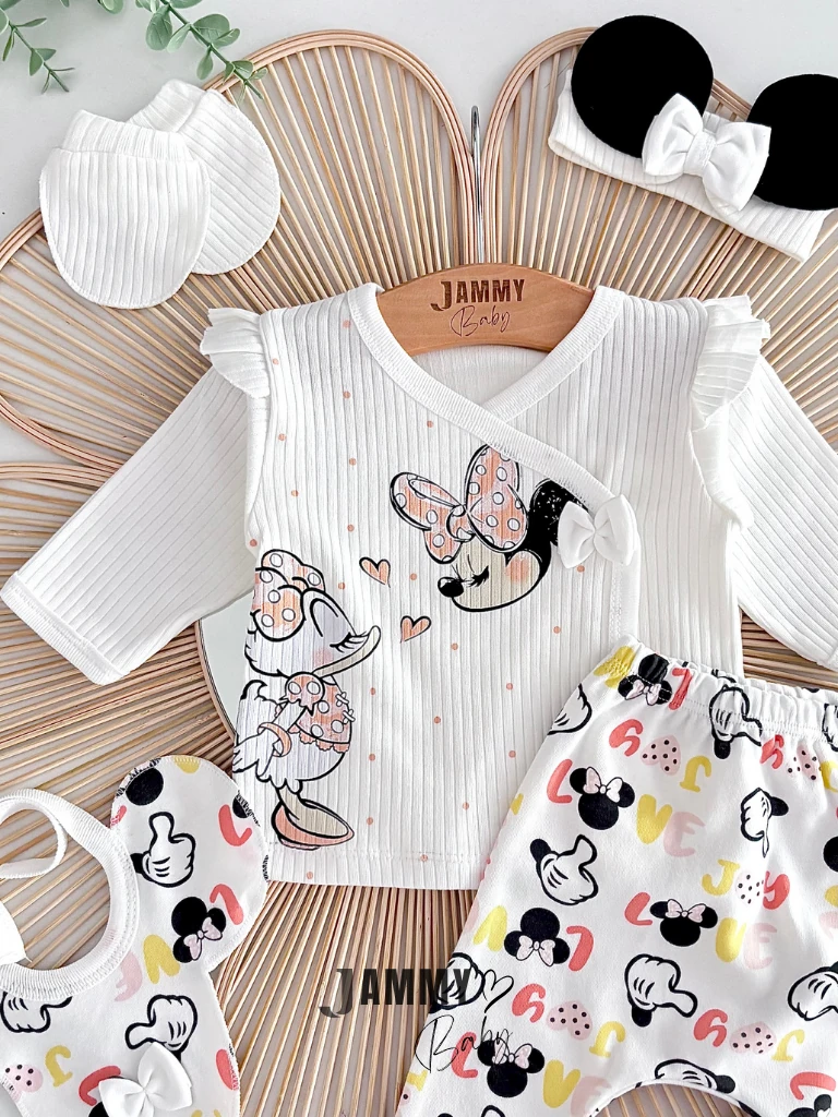 Best Friends Kaşkorse 5 Parça Yenidoğan Set-EKRU