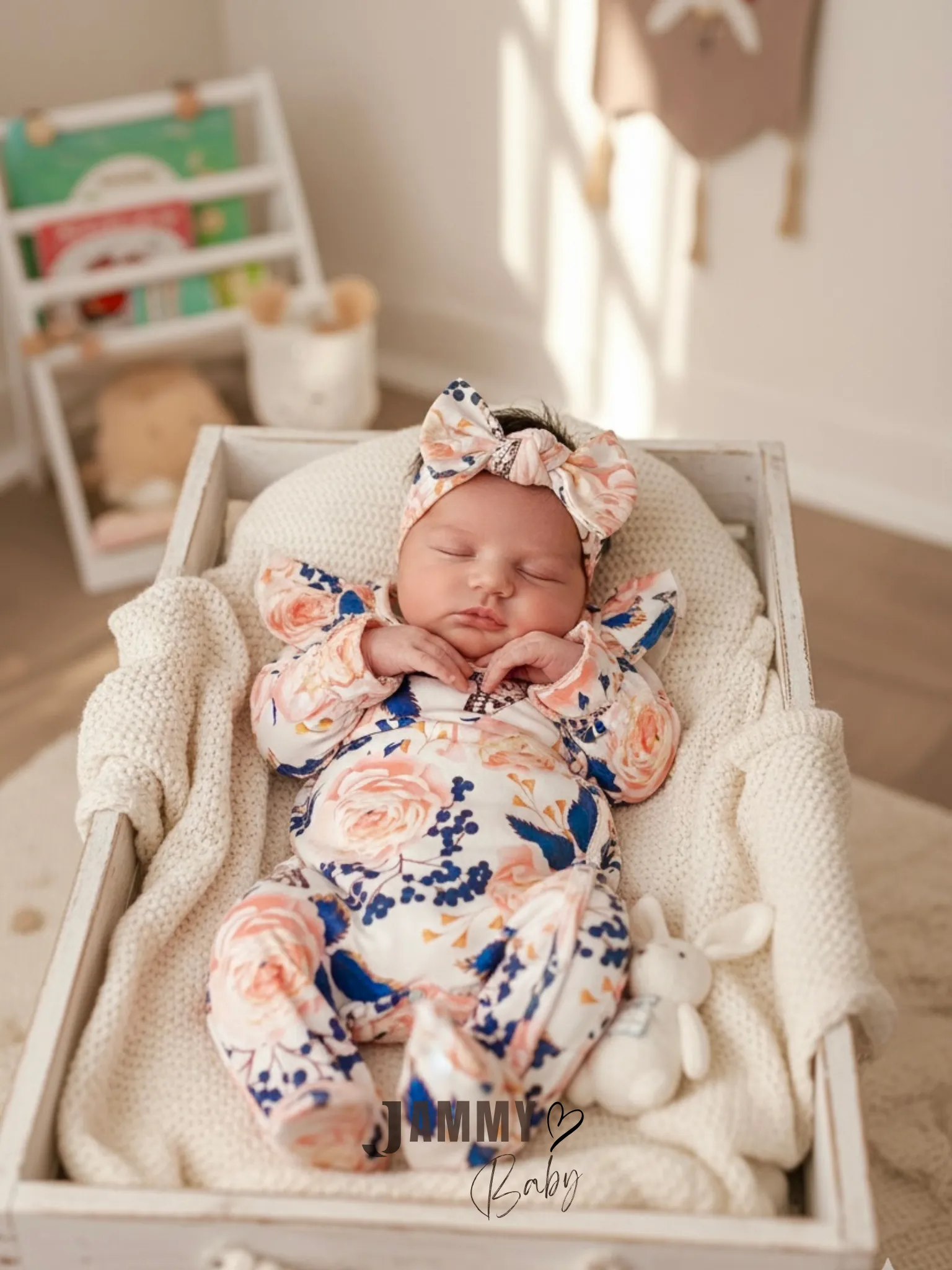 Bahar Çiçekleri Bandanalı Tulum Set-RENKLİ