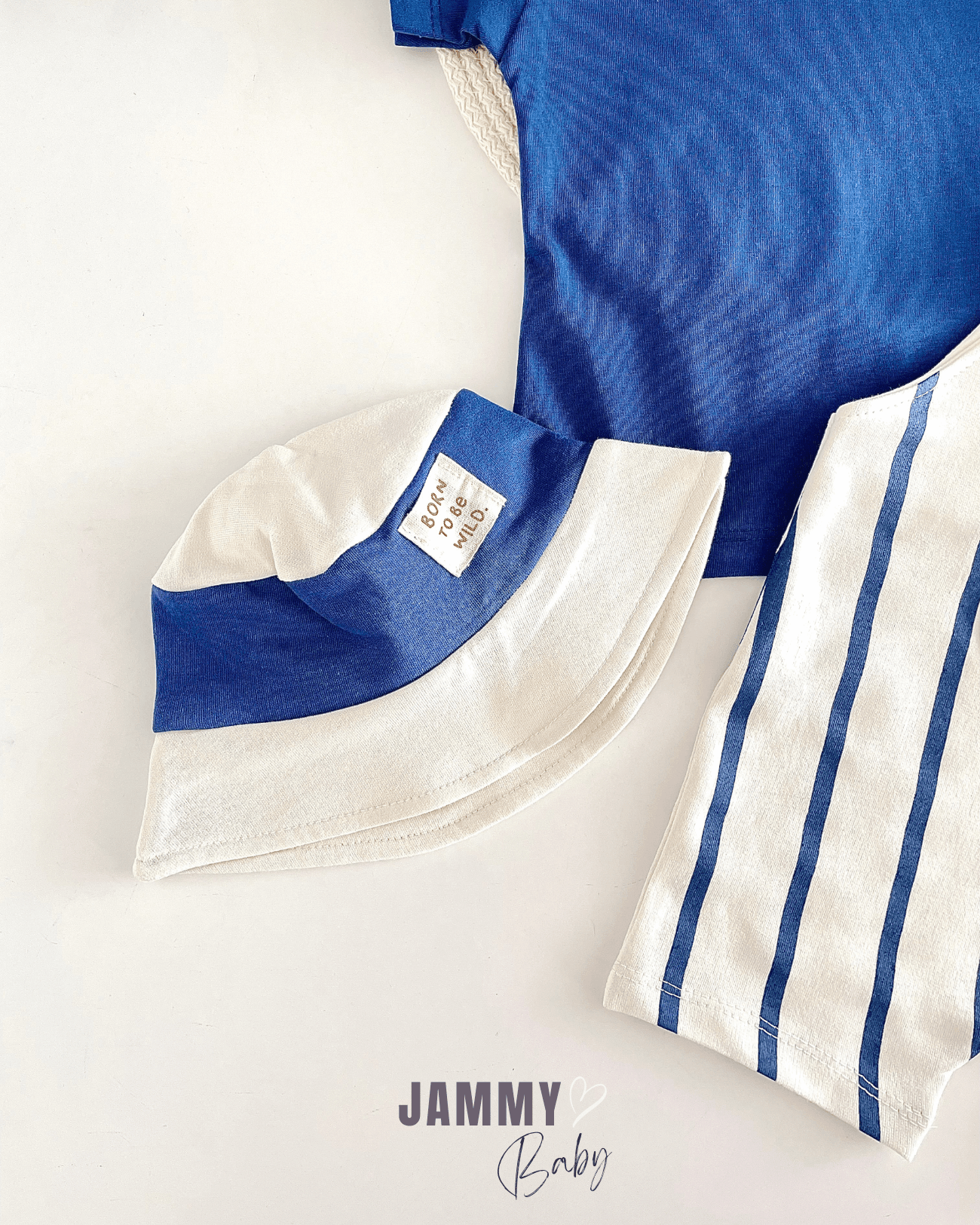 Luke Çizgili Salopet / Body Set-LACİVERT