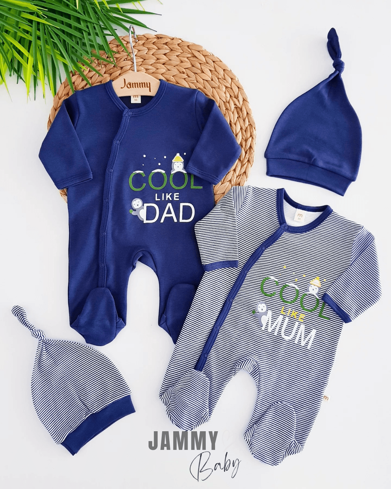 Cool Dad 2 Tulum / 2 Şapka Set-LACİVERT
