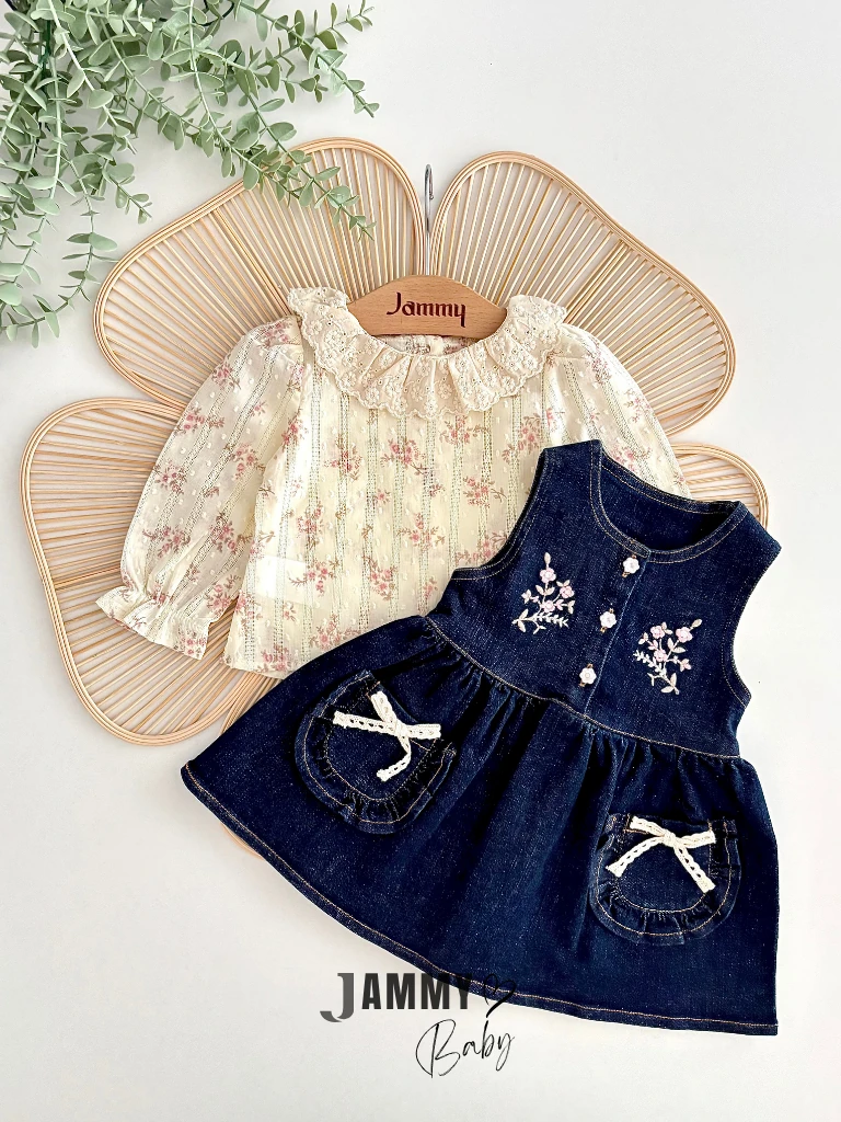 Nicole Kot Elbise / Gömlek Set-DENİM