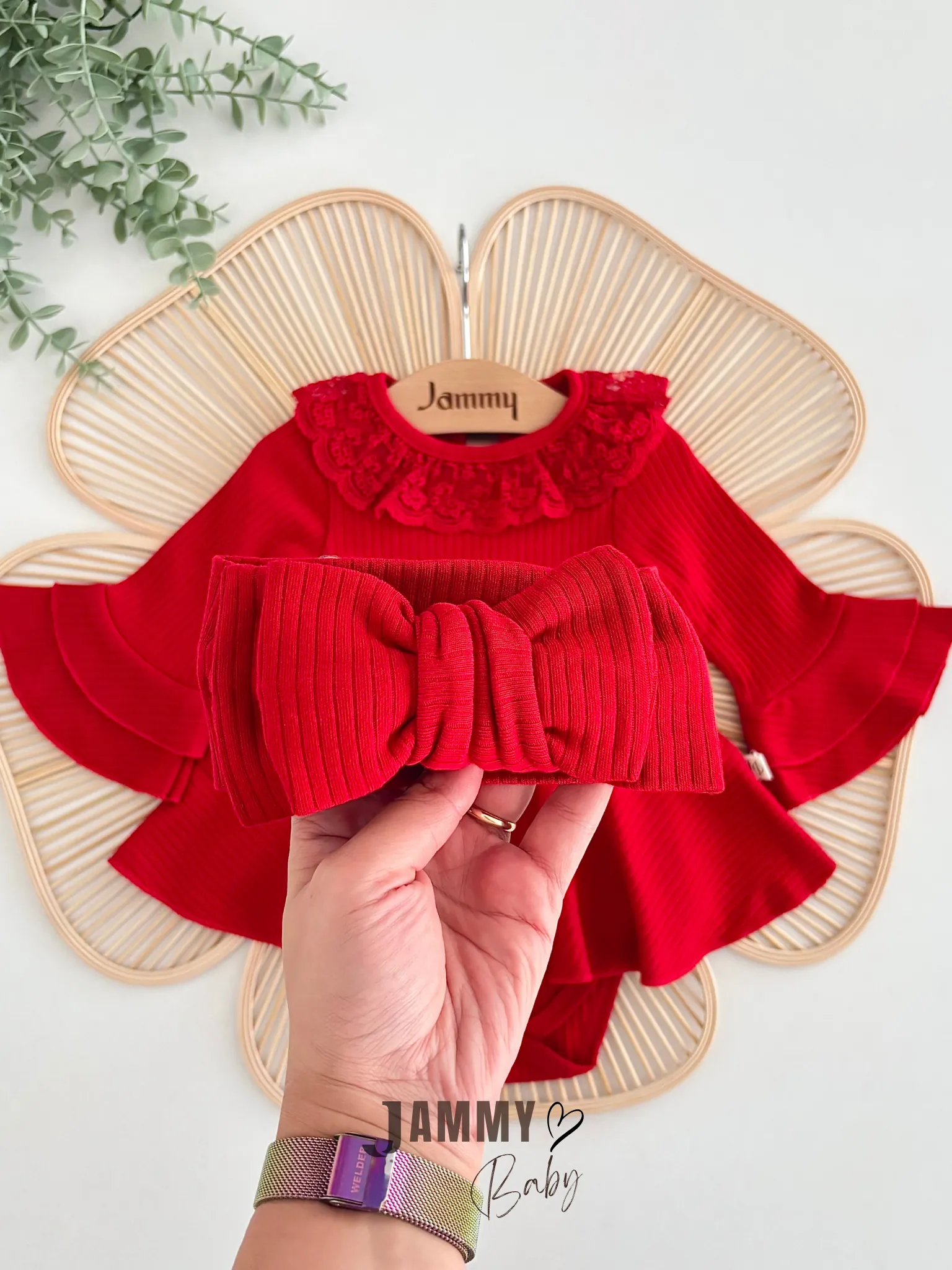 Violetta Kaşkorse Bodysuit Elbise Set-KIRMIZI