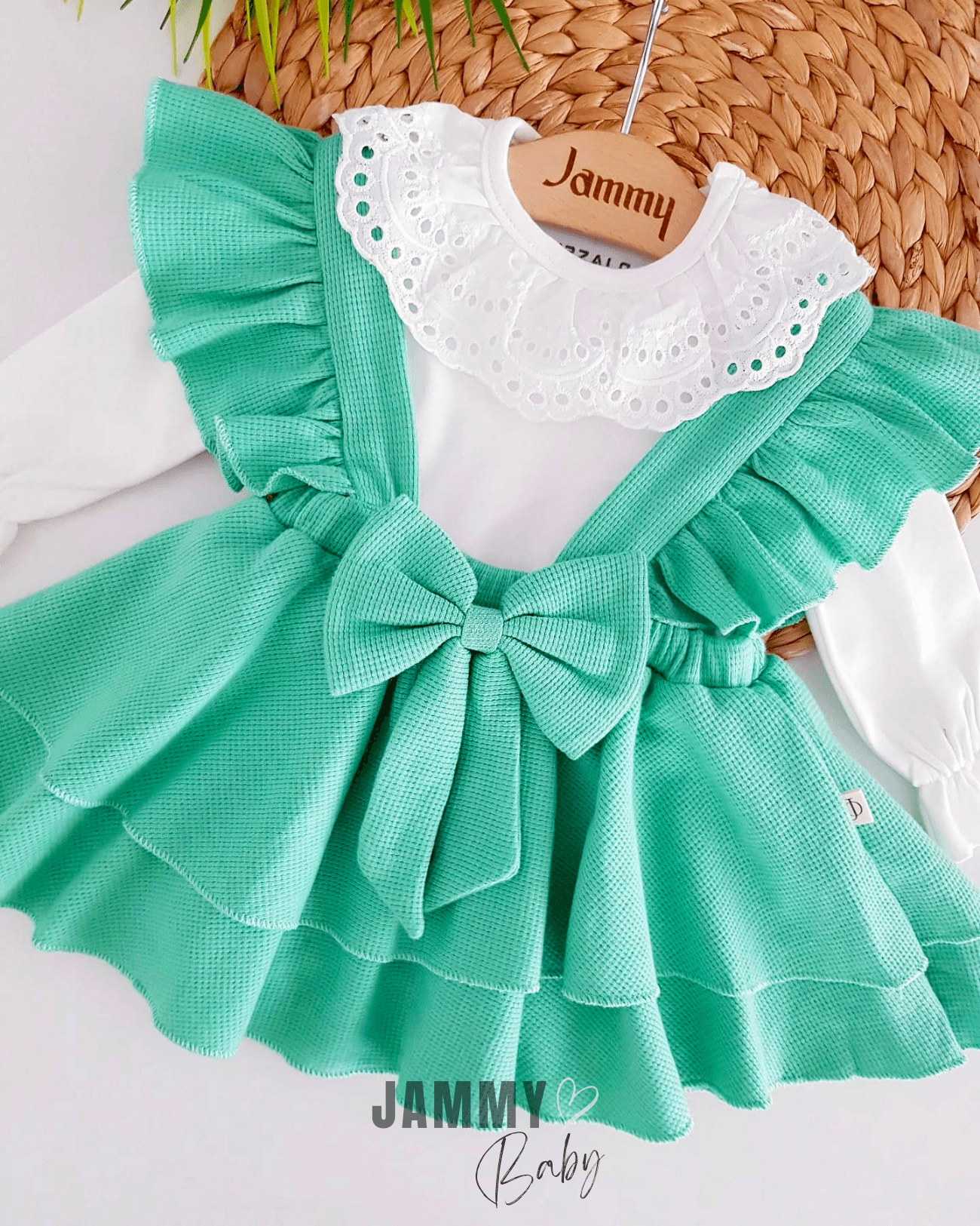Luana Waffle Jile Elbise Set-ÇAĞLA YEŞİLİ