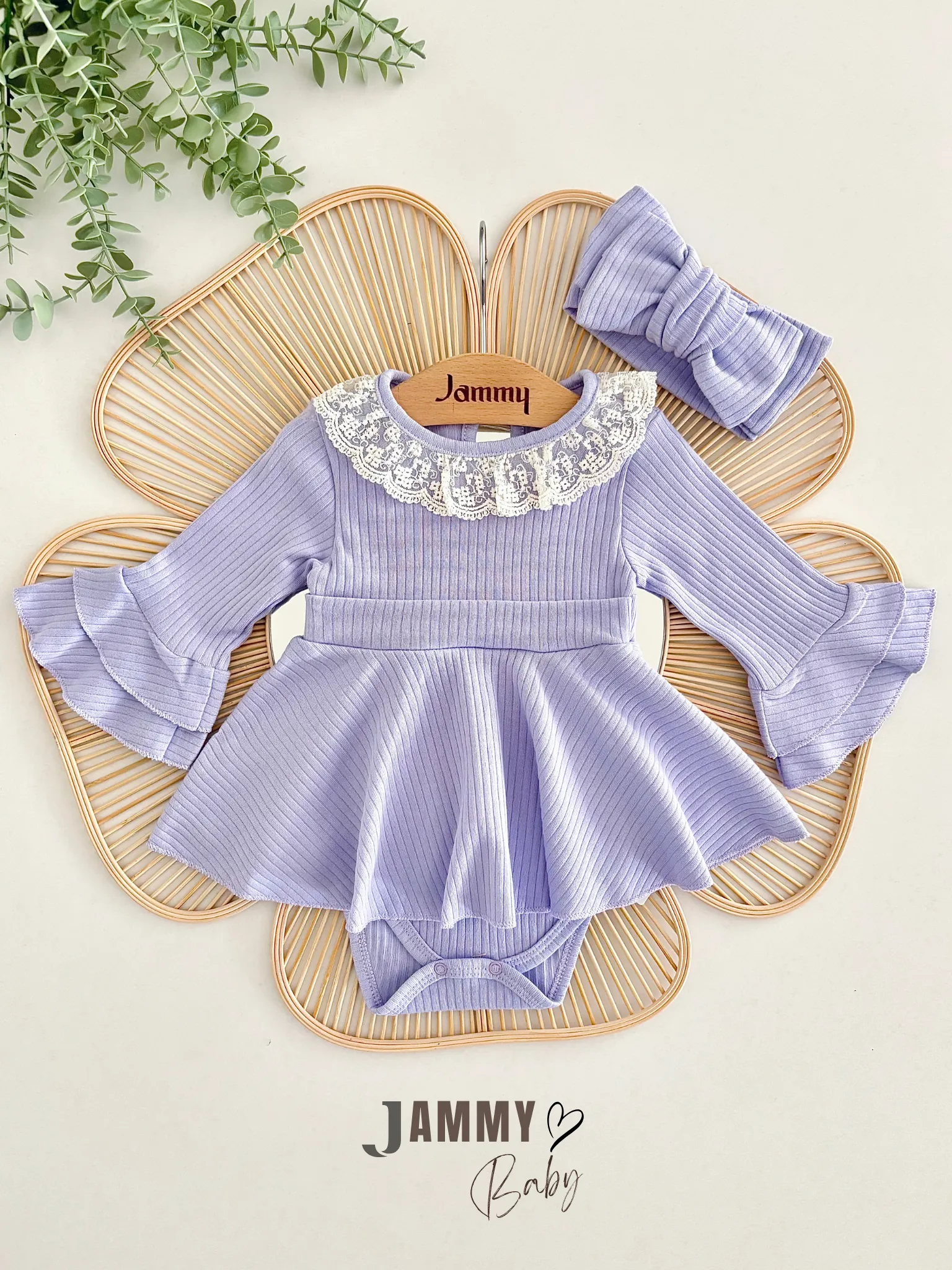 Violetta Kaşkorse Bodysuit Elbise Set-LİLA