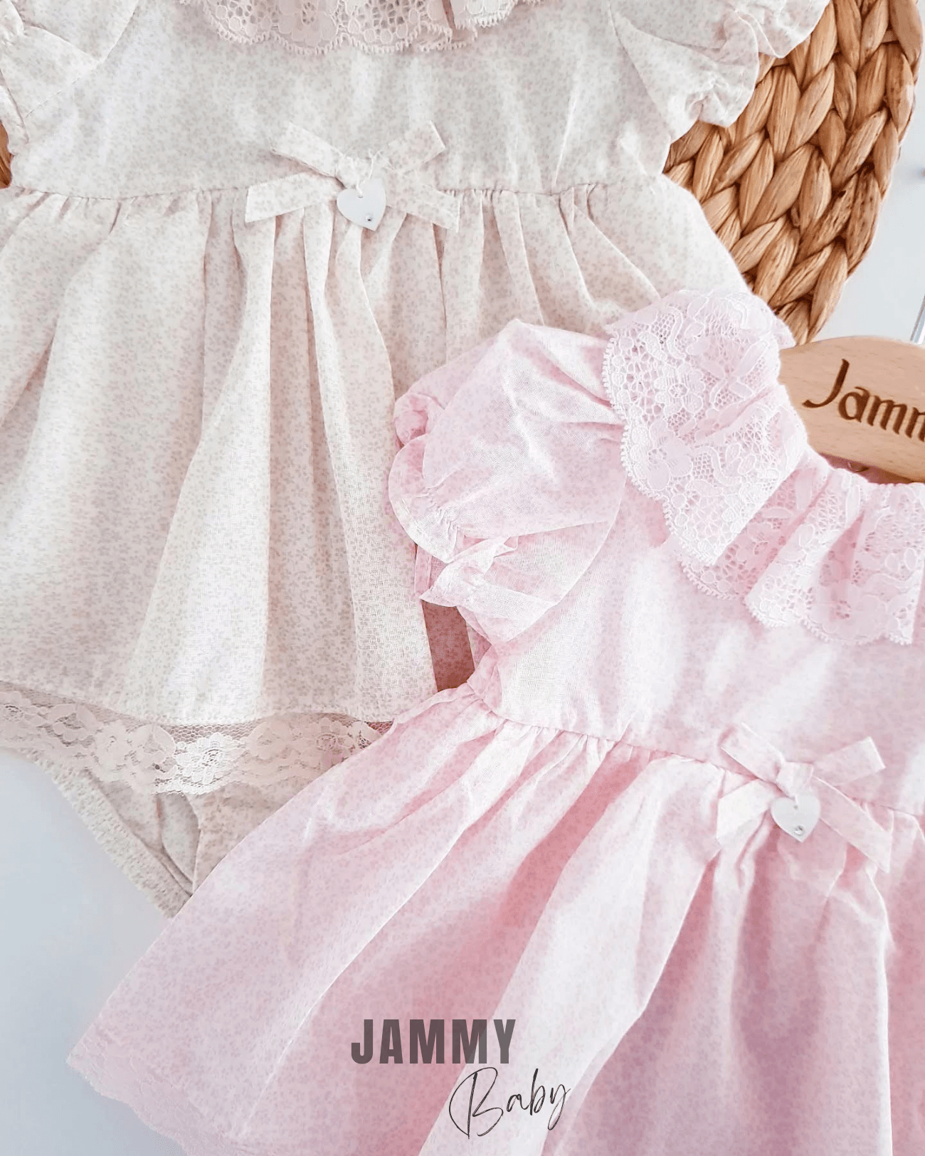 Linda Minik Çiçek Desenli Bodysuit Elbise-BEJ
