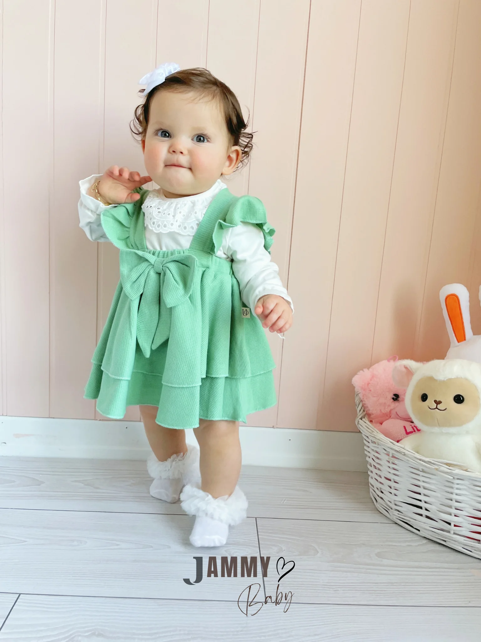 Luana Waffle Jile Elbise Set-ÇAĞLA YEŞİLİ