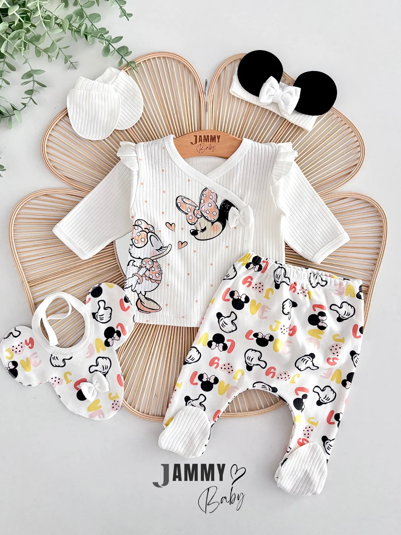 Best Friends Kaşkorse 5 Parça Yenidoğan Set-EKRU