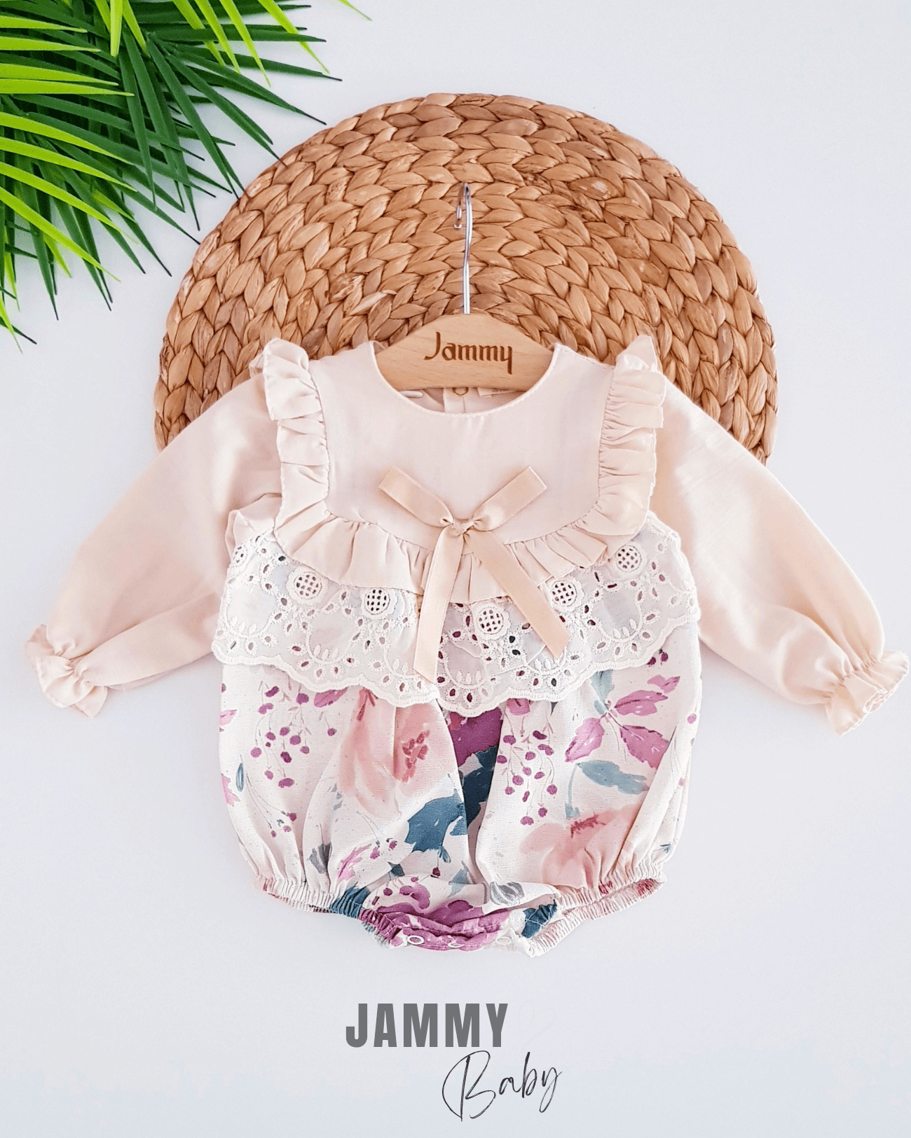 Mandy Saten Fiyonk Detaylı Bandanalı Romper Set-PEMBE