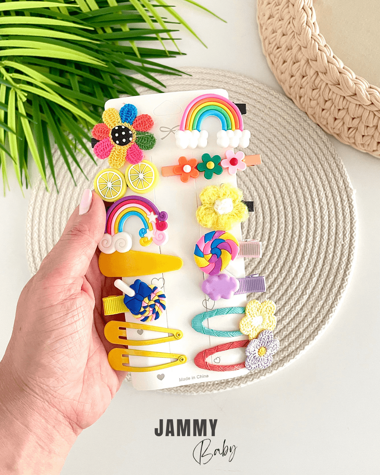 Daisy 14'lü Karışık Toka Set-SARI