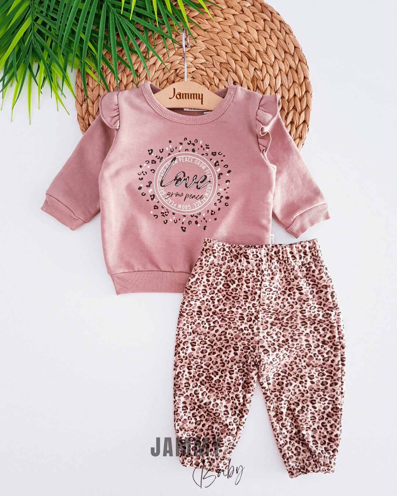 Love Leopar 2'li Takım-AÇIK KAHVE